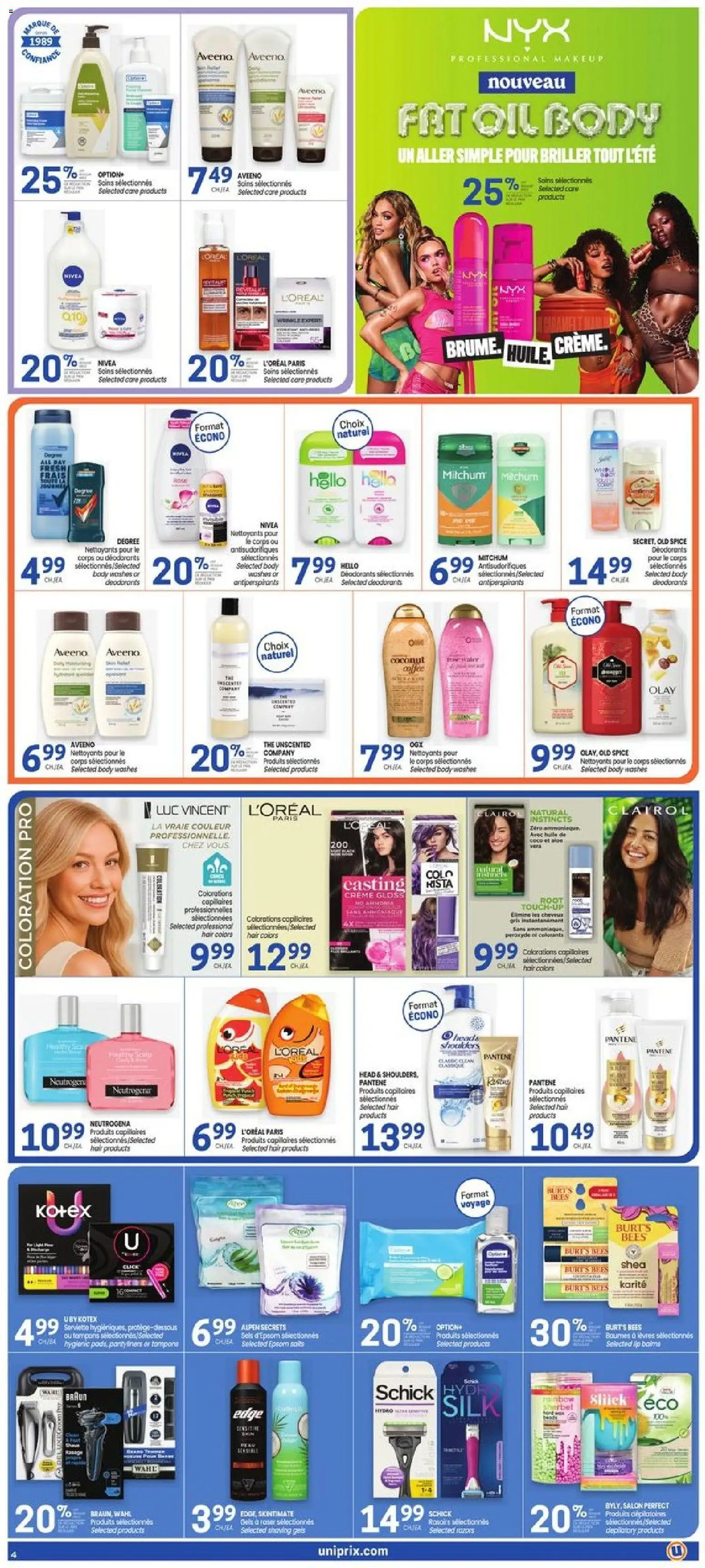 Uniprix flyer valid from Sep 3, 2026 | Page: 6 | Products: Coconut, Cap, Head & Shoulders, Tampons