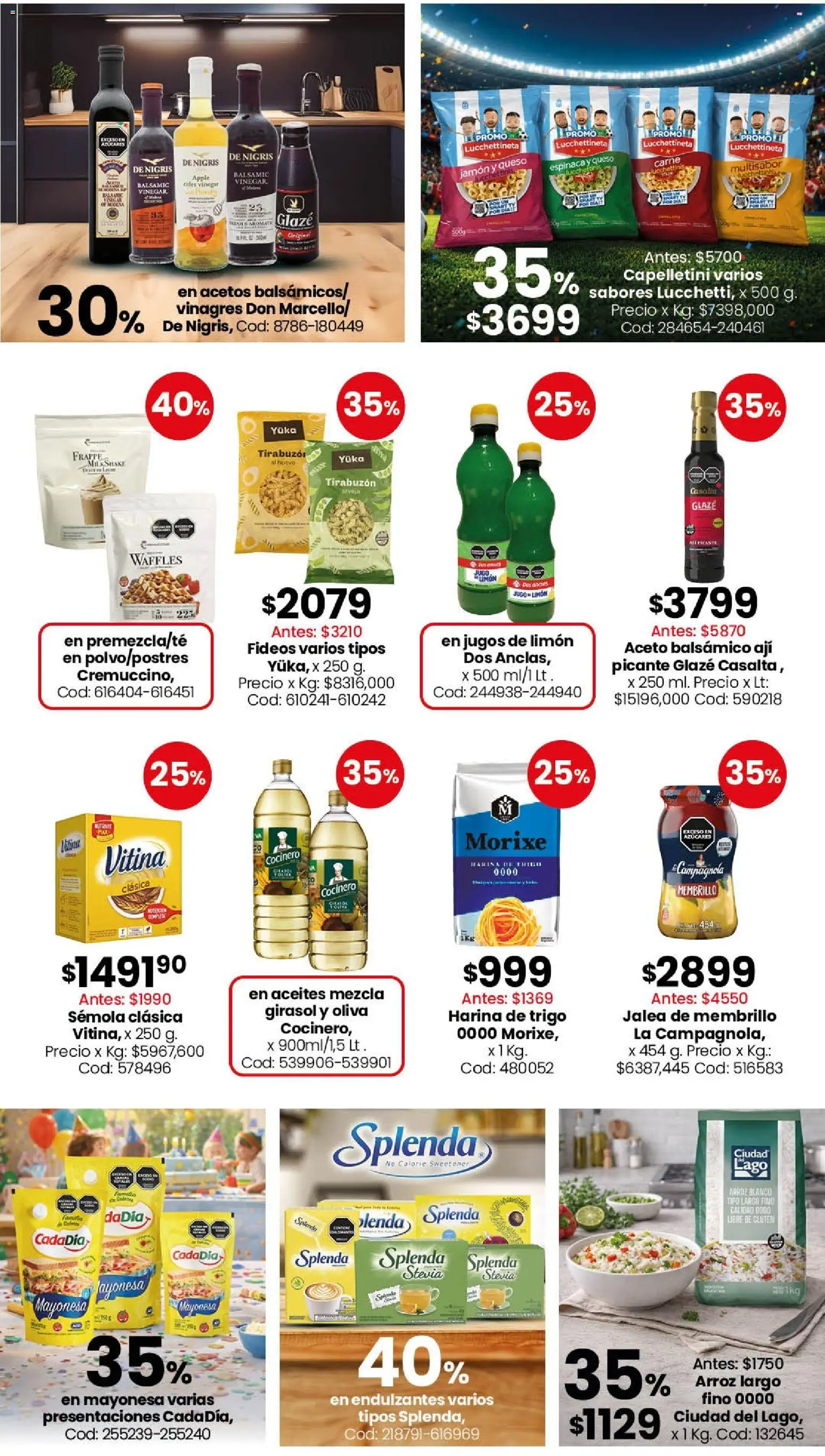Coto - Almacén y bebidas │ válido desde el 18.05.2026 | Página: 2 | Productos: Aceto, Jugo, Espinaca, Arroz