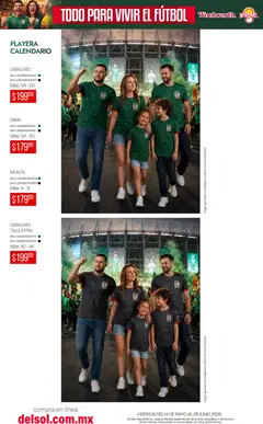 Vista previa de Del Sol y Woolworth catálogo Todo para vivir el fútbol , nuevo folleto de la tienda, válido en México a partir del 14.05.2026 | Página: 27 | Productos: Playera