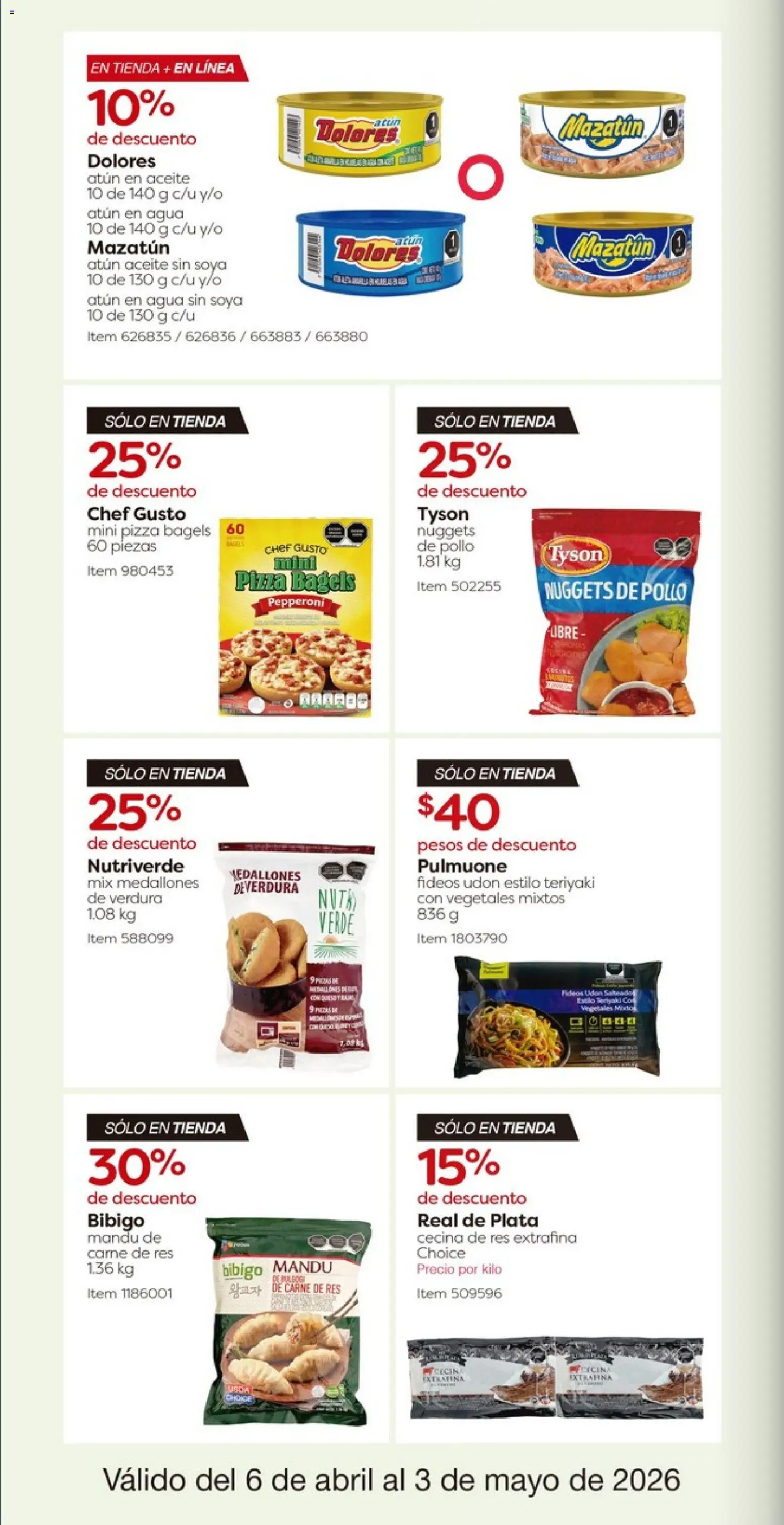 Nuevas ofertas de Costco válidas en toda la República Mexicana desde el 06.04.2026. ¡Encuentra las mejores ofertas en Costco catálogo! | Página: 30 | Productos: Pollo, Aceite, Pizza, Fideos