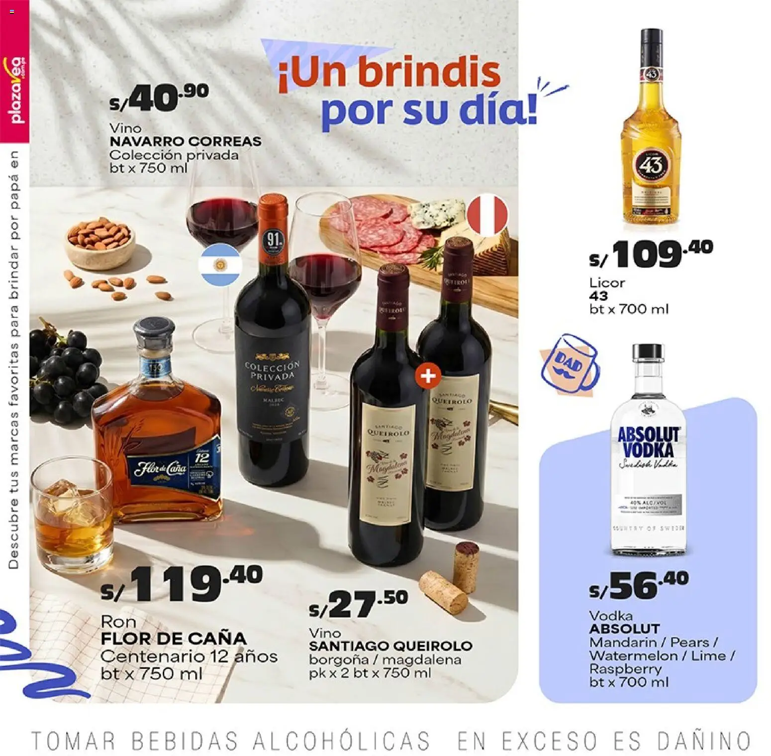 Catálogo Plaza Vea válido desde 08.06.2026 | Página: 12 | Productos: Vino, Vodka