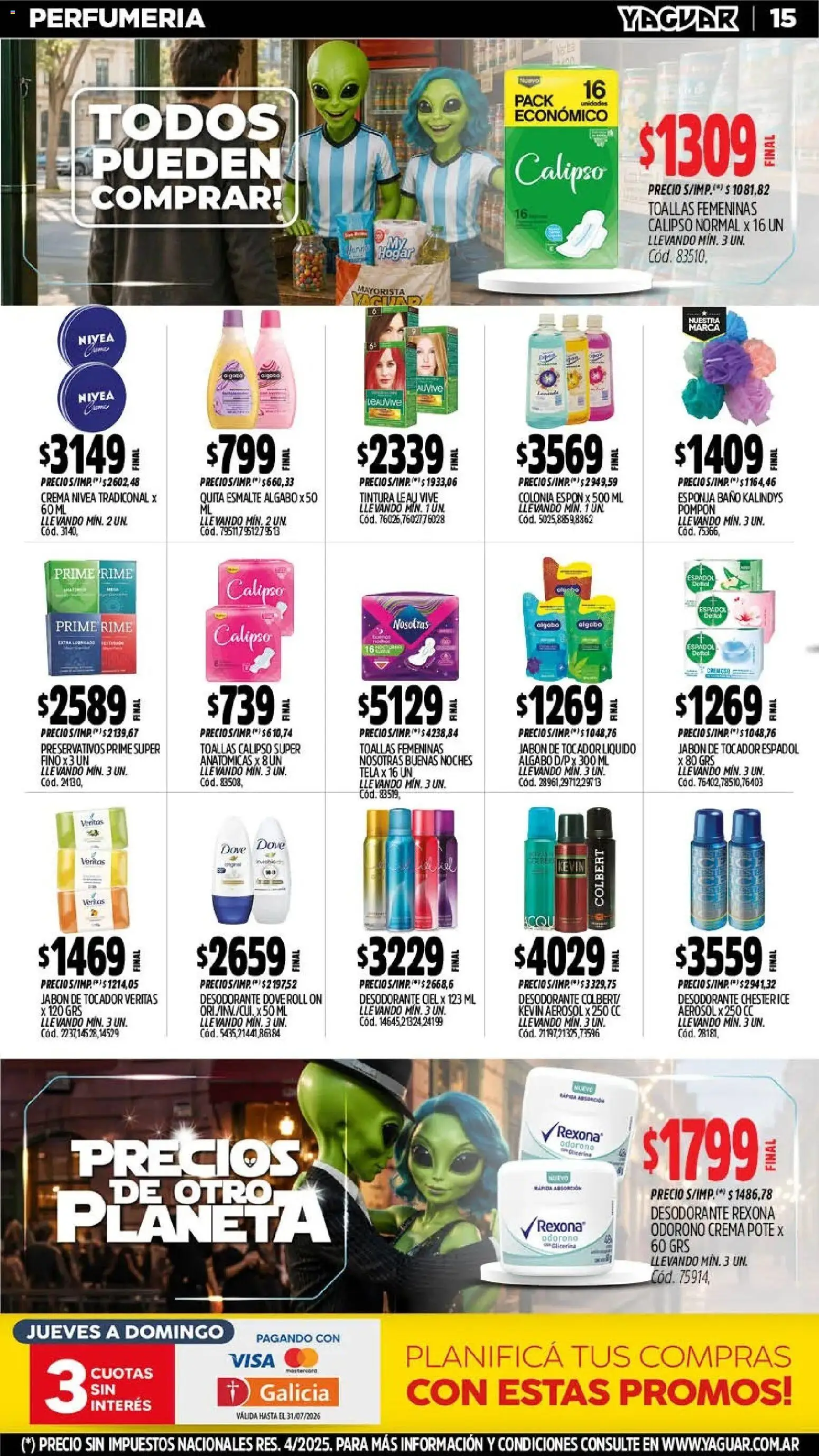 Yaguar - Oferta Semanal Santa Fé │ válido desde el 06/07/2026 | Página: 17 | Productos: Tintura, Jabón, Desodorante, Crema