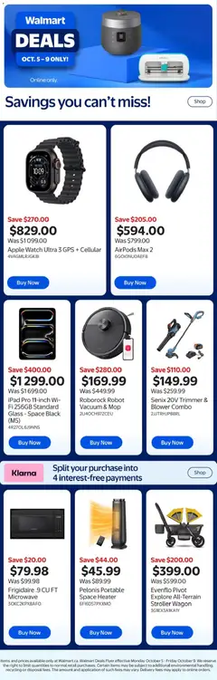 Preview of Walmart flyer - Walmart deals from shop Walmart valid from Oct 5, 2026