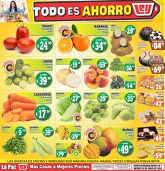 Vista previa de Casa Ley folleto Las ofertas de frutas y verdunas La Paz, nuevo folleto de la tienda, válido en México a partir del 18.06.2026