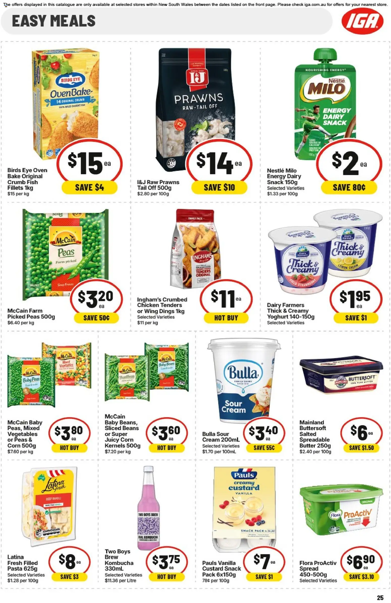 IGA catalogue - valid from 20.05.2026 | Page: 27 | Products: Chicken, Pasta, Cream, Lemon