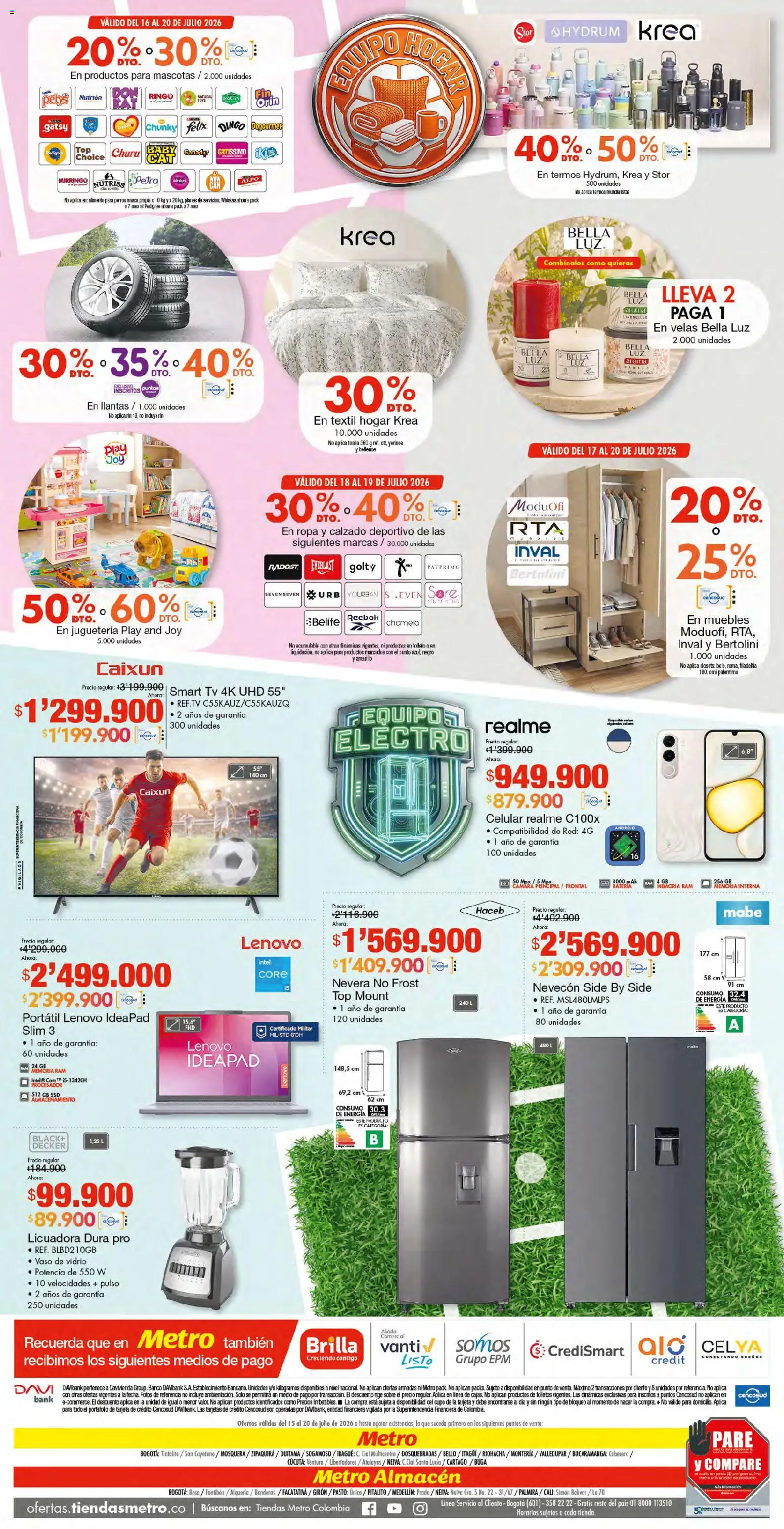 Metro revista - valida desde el 15/07/2026 | Página: 8