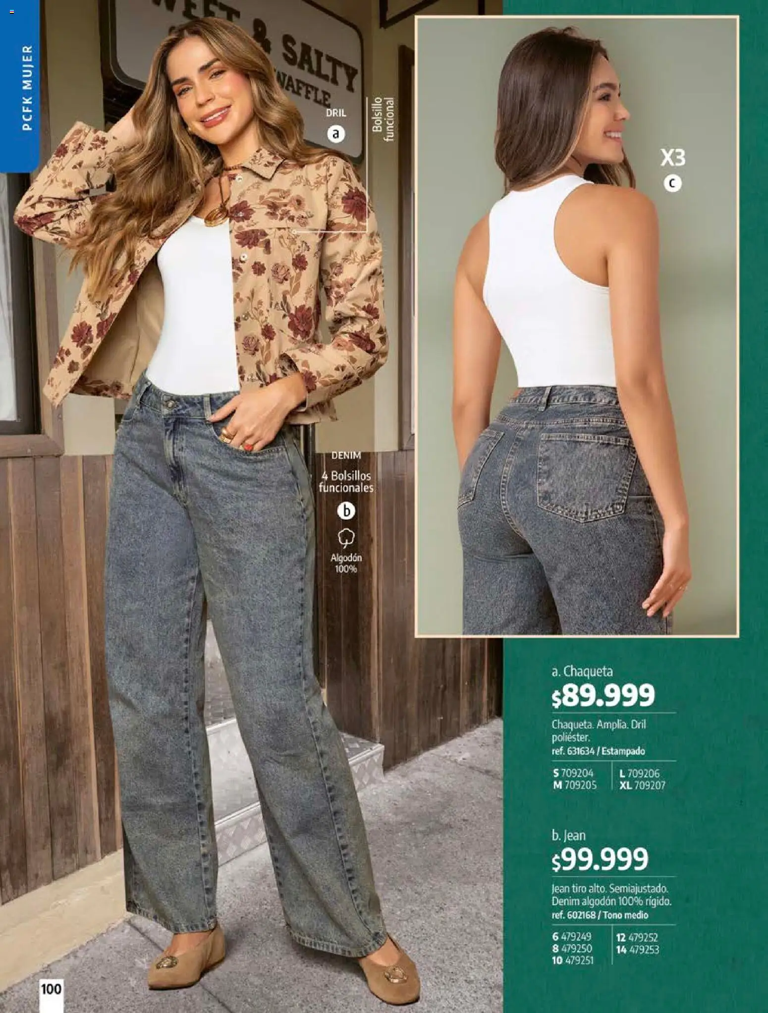 Pacifika revista - valida desde el 18/09/2026 | Página: 100 | Productos: Bolsillos, Jean, Waffle, Chaqueta
