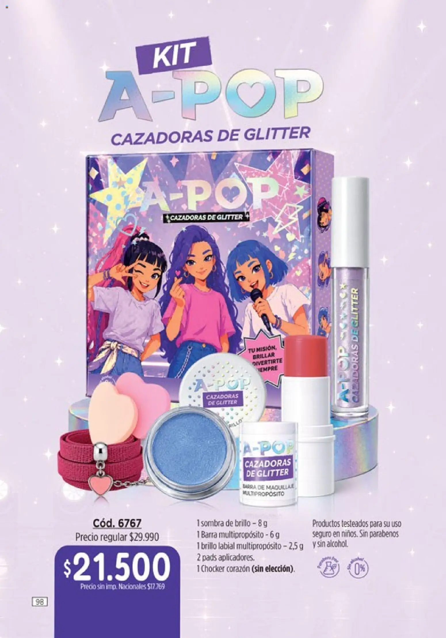 Catálogo Amodil Campaña 14 │ válido desde el 07/08/2026 | Página: 98 | Productos: Maquillaje, Sombra, Brillo, Glitter