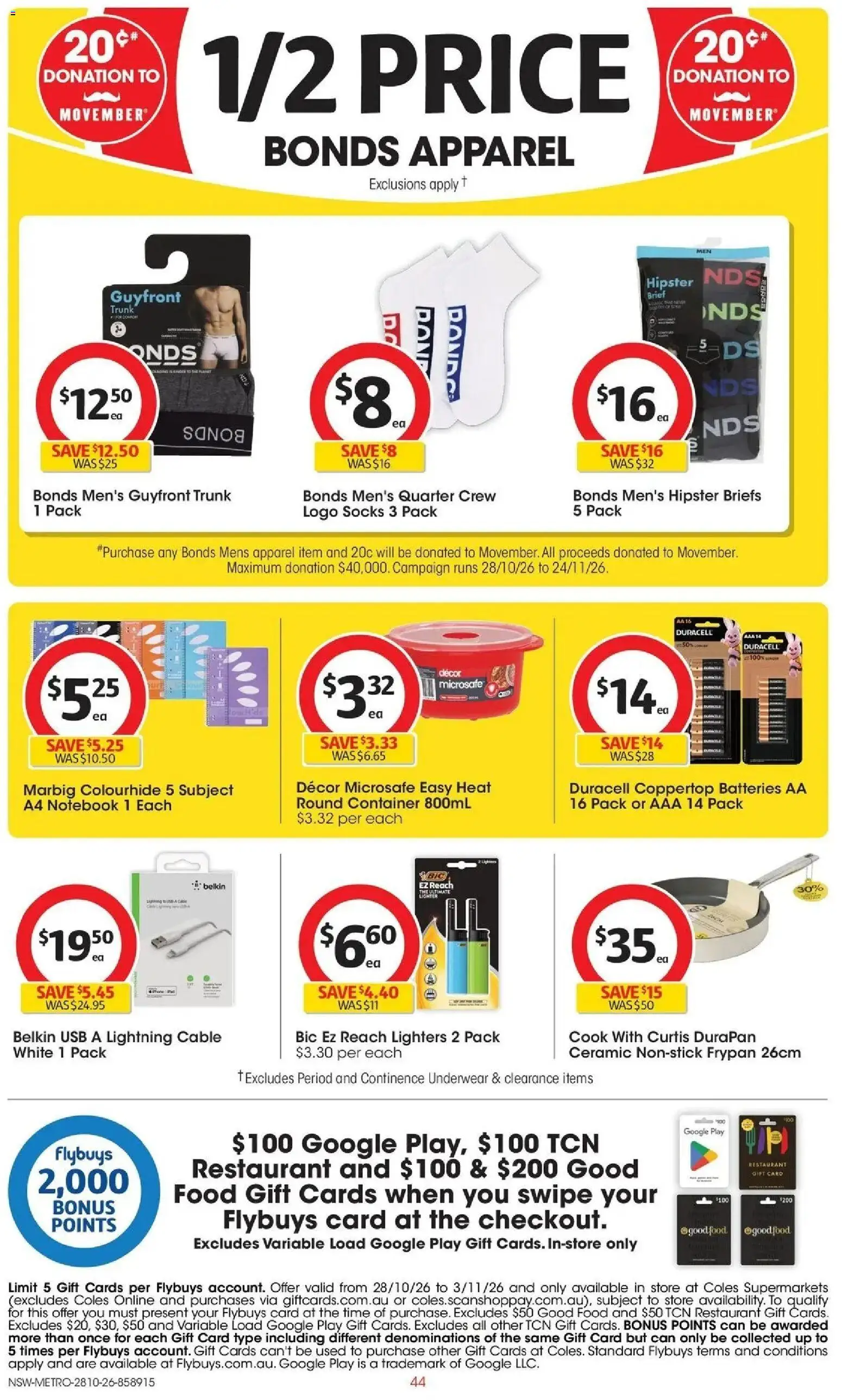 ﻿Coles catalogue valid from 28/10/2026 > Online Australia | Page: 44