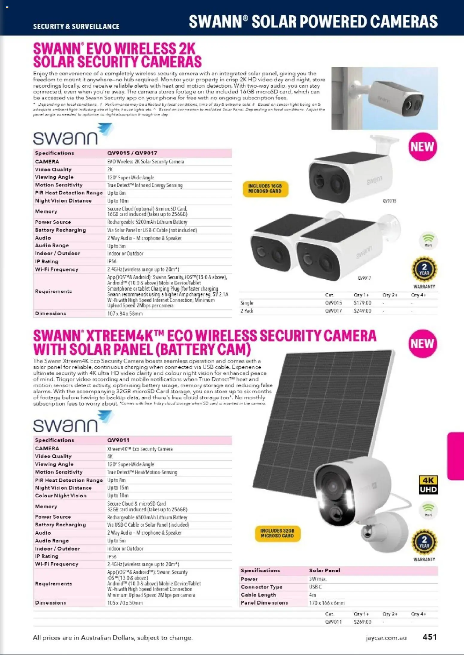 Jaycar catalogue - valid from 31/08/2026 | Page: 449 | Products: Light, Cable, Speaker, Video