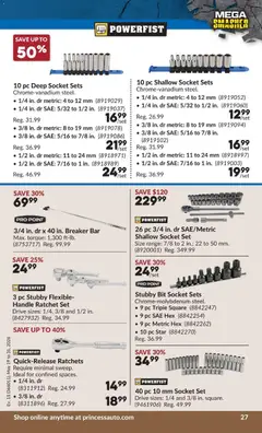 Preview of Princess Auto flyer - 2 Week Sale! from shop Princess Auto valid from 19.05.2026 | Page: 33 | Products: PC, Socket