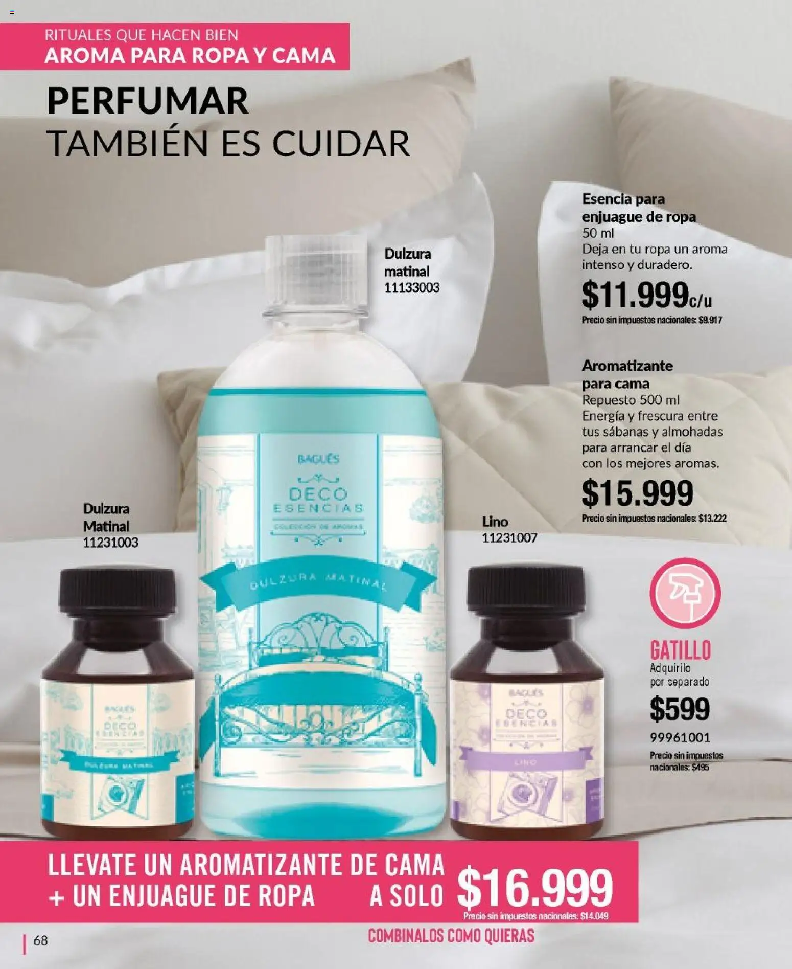 Bagués - Catálogo │ válido desde el 04.05.2026 | Página: 68 | Productos: Sabanas, Cama, Ropa, Esencias
