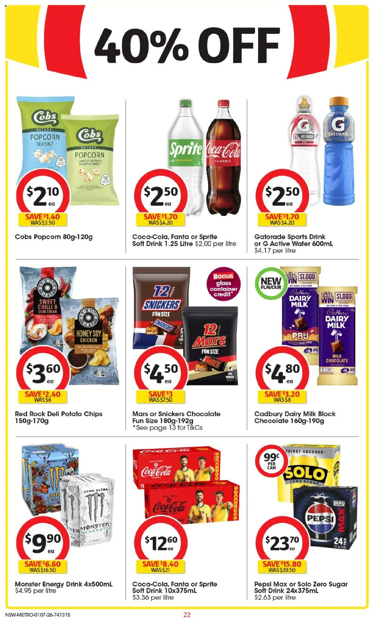 Coles catalogue - valid from 01/07/2026 | Page: 22 | Products: Dairy, Chicken, Sour cream, Sugar