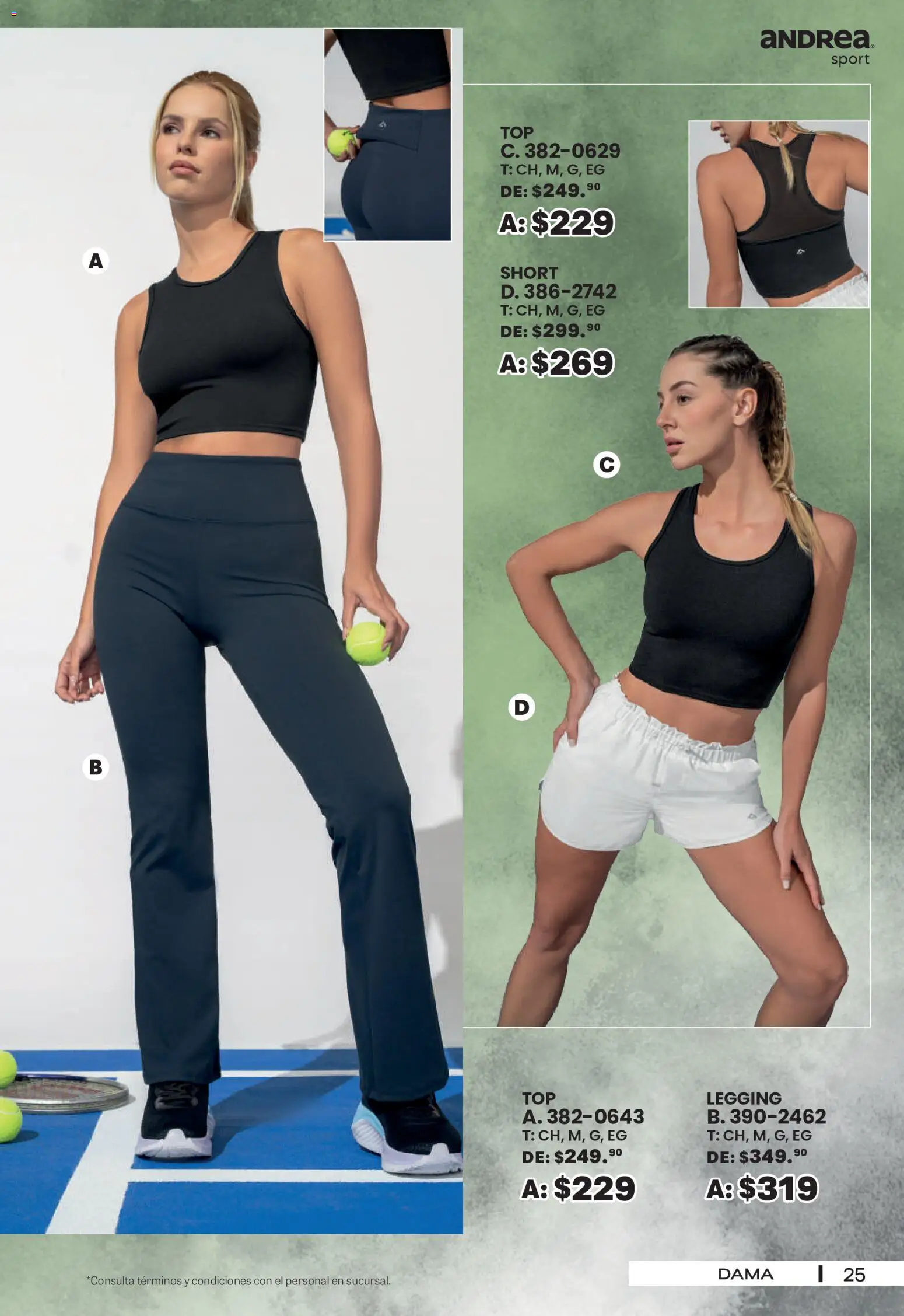 Nuevas ofertas de Andrea válidas en toda la República Mexicana desde el 30/08/2026. ¡Encuentra las mejores ofertas en Andrea - SPORT DAYS! | Página: 25 | Productos: Short