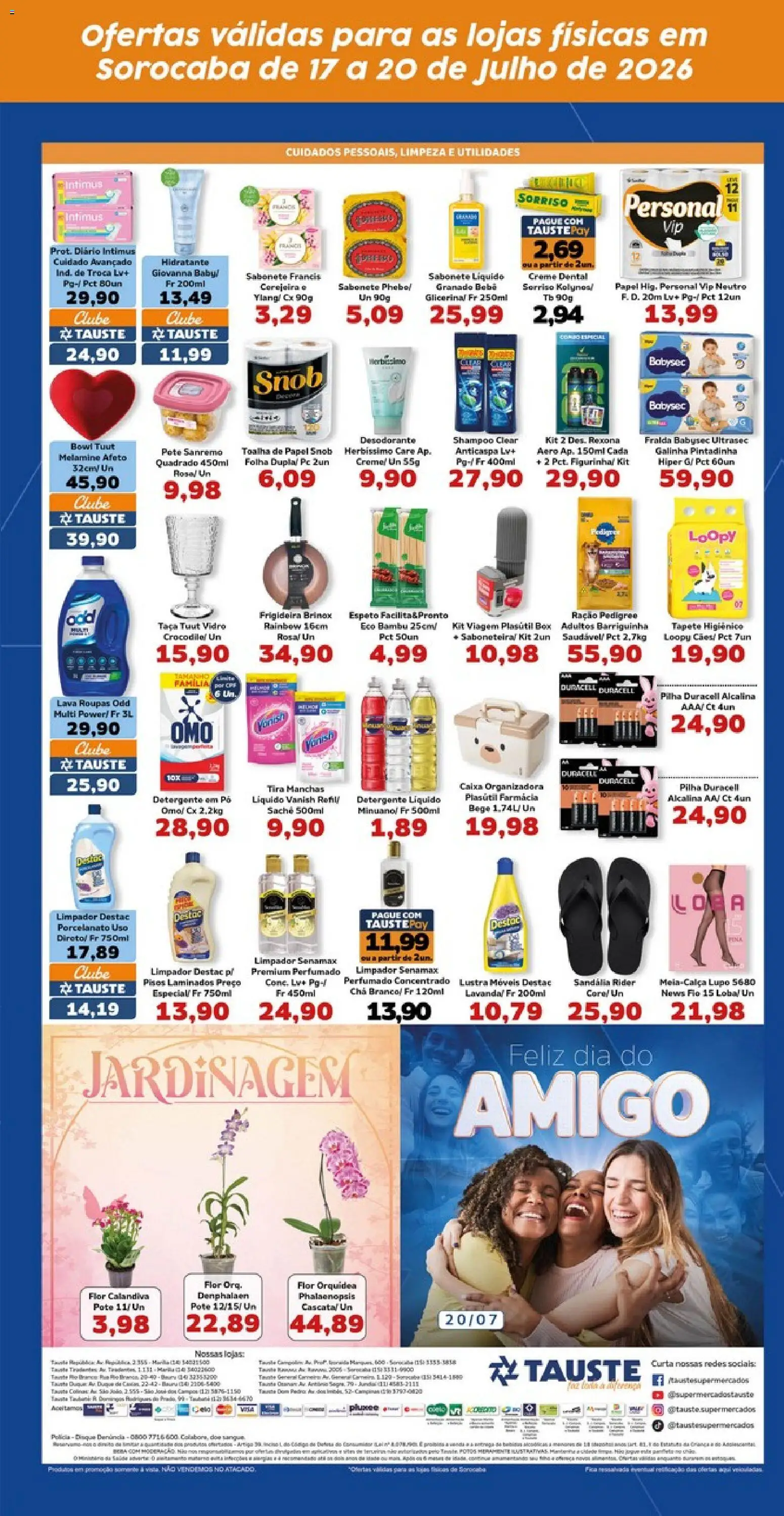 Tauste Folheto - válido de 17/07/2026 | Página: 5 | Produtos: Frigideira, Pó, Tapete, Tapete higiênico