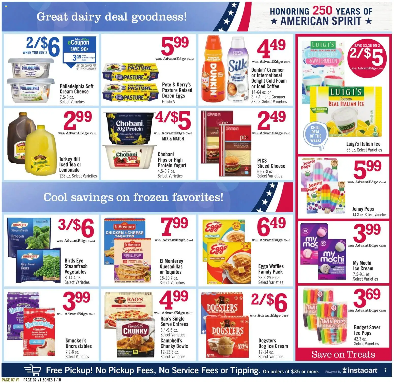Price Chopper Weekly Ad - valid from 08/16/2026 | Page: 7 | Products: Chicken, Cream, Ice cream, Peanut butter