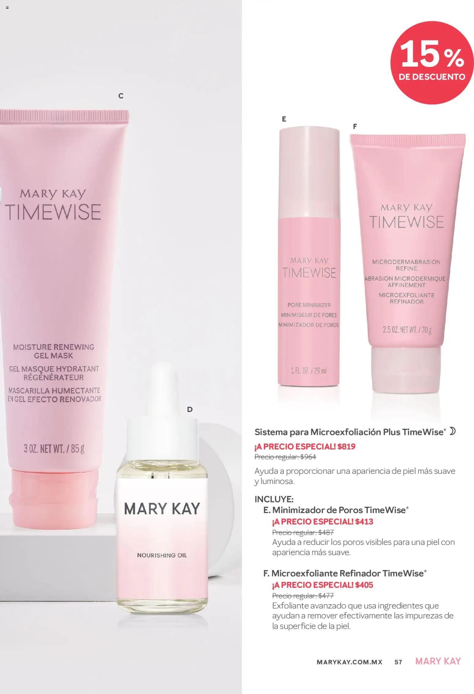 Nuevas ofertas de Mary Kay válidas en toda la República Mexicana desde el 01.05.2026. ¡Encuentra las mejores ofertas en Catálogo Mary Kay Mayo Junio 2026! | Página: 57