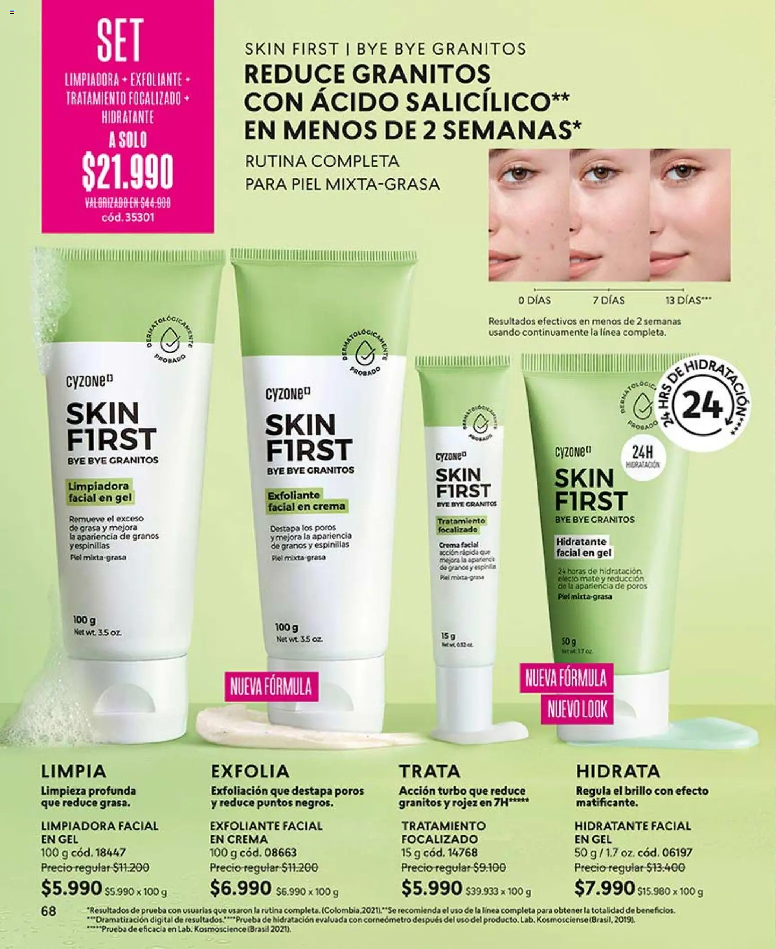 Catálogo CyZone Campaña 9 │ válido desde el 17.05.2026 | Página: 70 | Productos: Exfoliante facial, Brillo, Mate, Crema