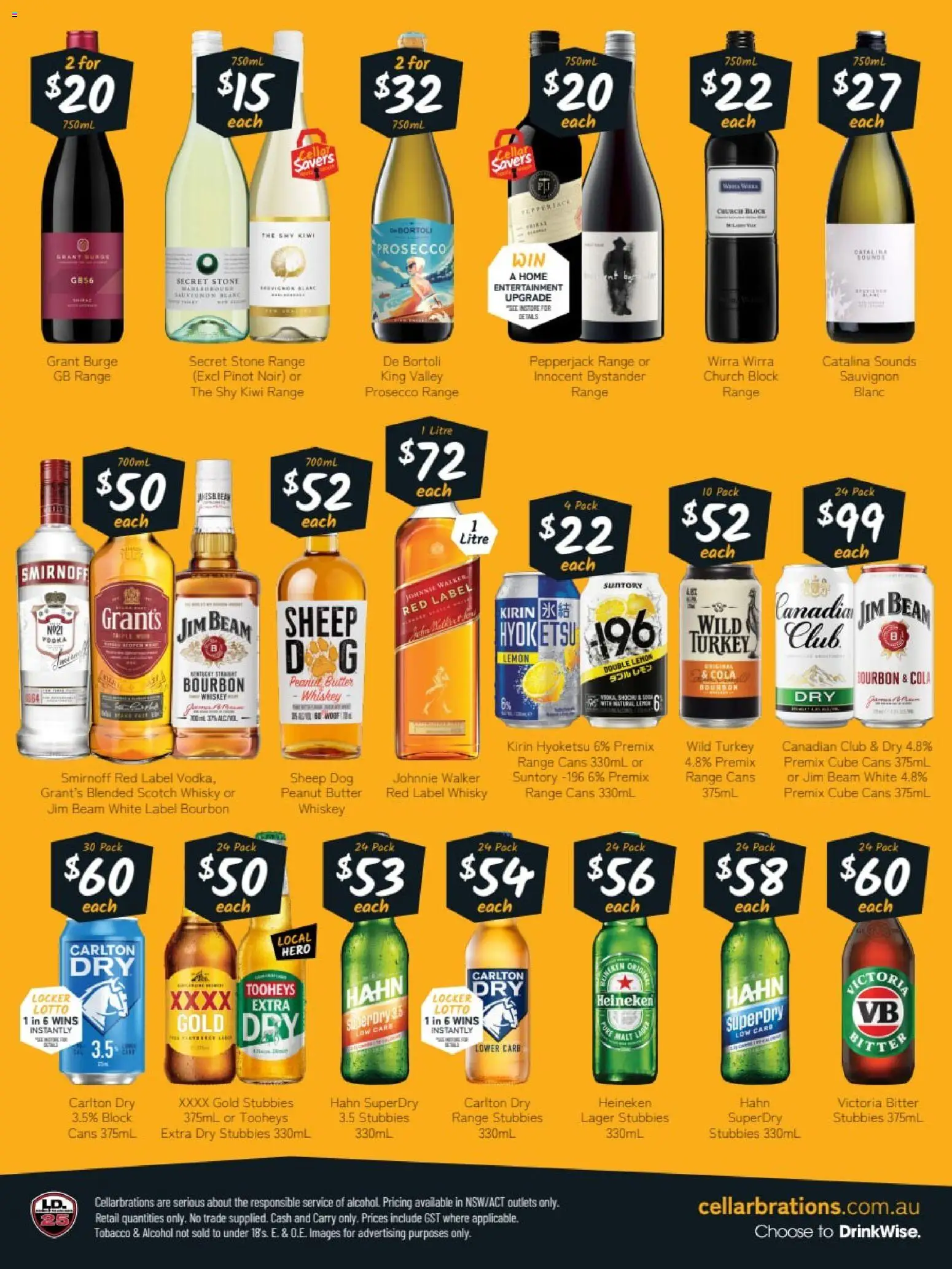 Cellarbrations catalogue - valid from 07/09/2026 | Page: 2 | Products: Heineken, Bourbon, Turkey, Kiwi