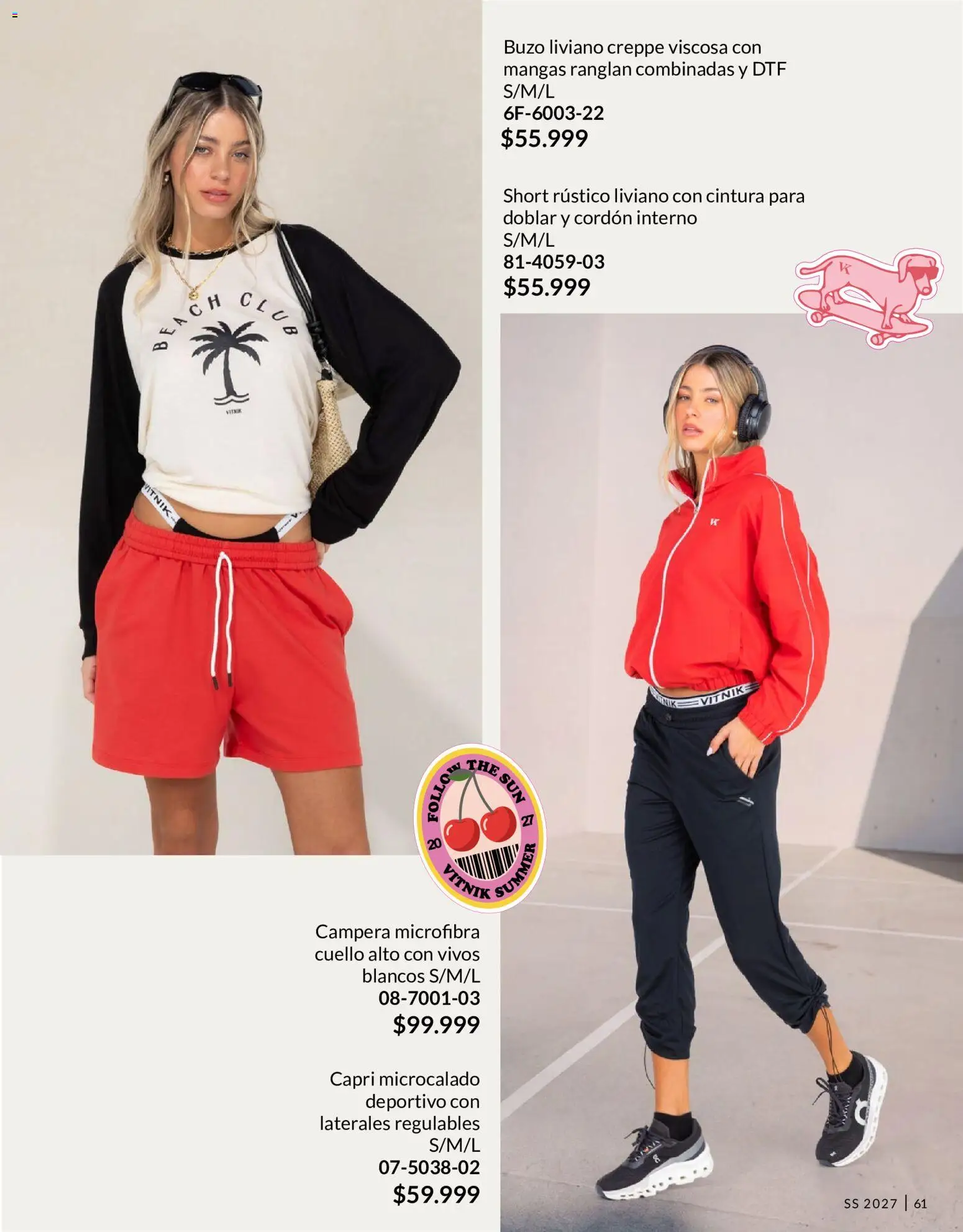 Vitnik - Mujer │ válido desde el 01/09/2026 | Página: 61 | Productos: Buzo, Campera, Short