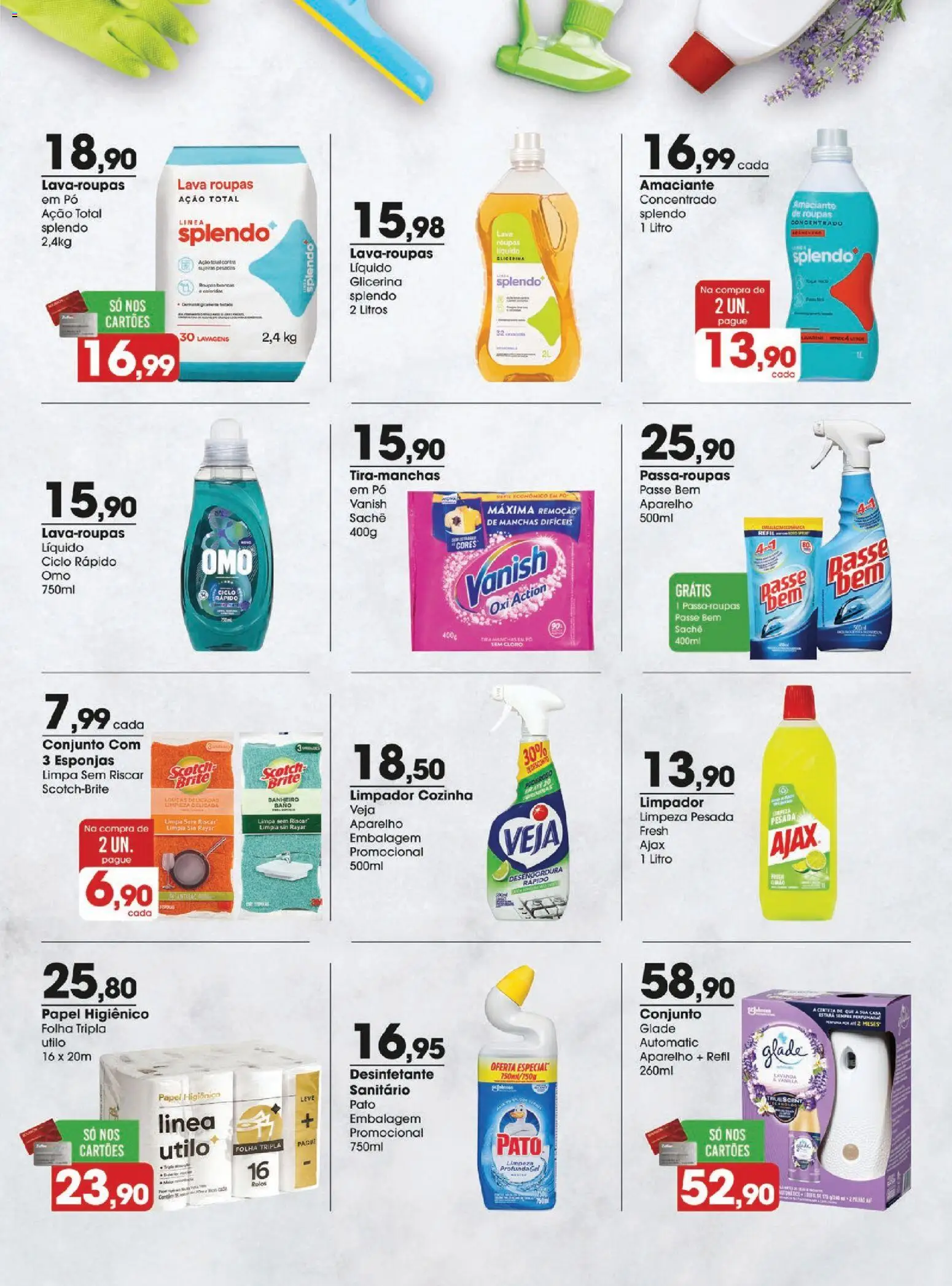 Zaffari Folheto - válido de 12.05.2026 | Página: 13 | Produtos: Roupas, Vanish, Papel higiênico, Desinfetante