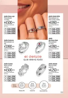 Vista previa Catálogo Amodil Campaña 15 válido desde el 26/08/2026 | Página: 133 | Productos: Anillo, Dije, Baño, Brillo