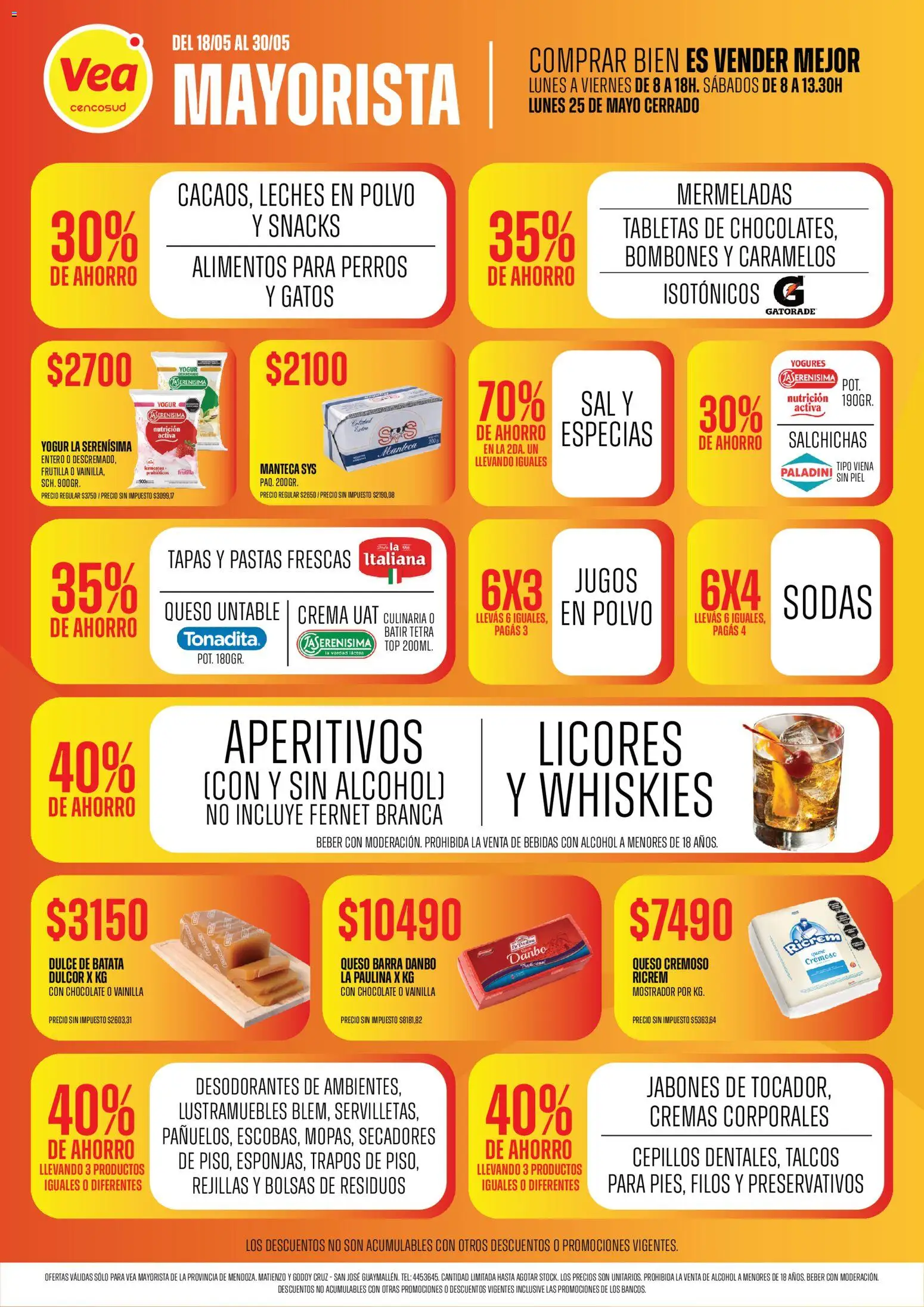 Vea - Ofertas Vea mayorista │ válido desde el 18.05.2026 | Página: 2 | Productos: Lustramuebles, Bombones, Frutilla, Chocolate