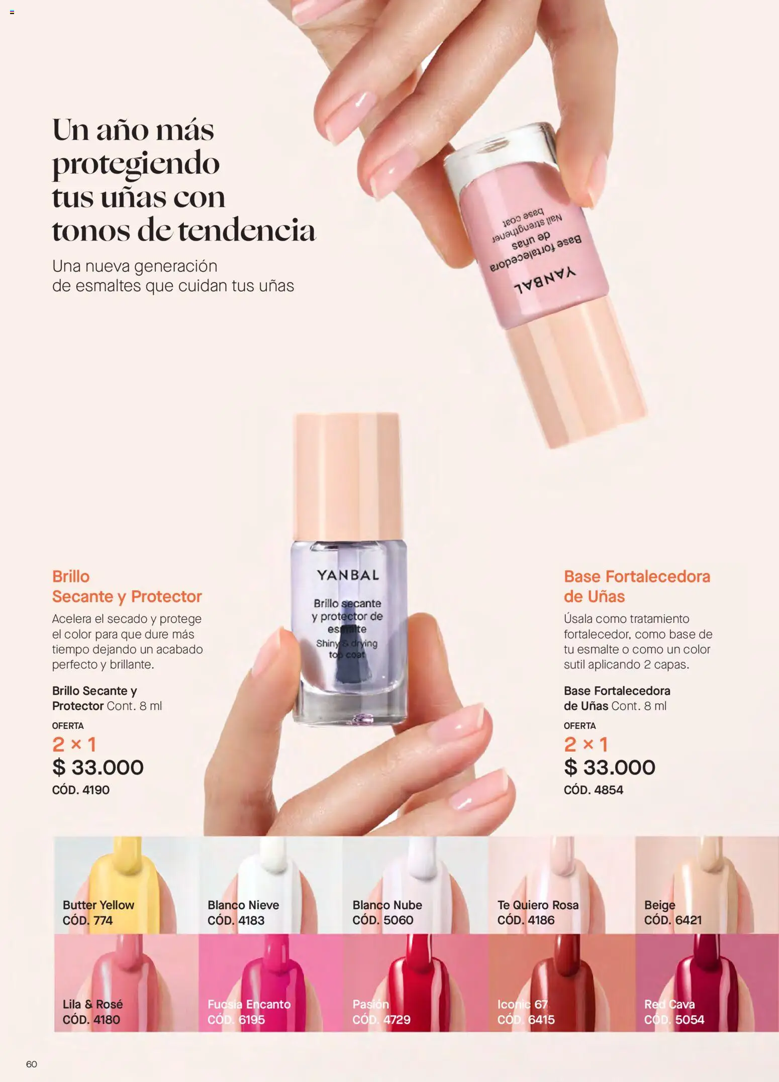 Yanbal revista - valida desde el 20/06/2026 | Página: 60 | Productos: Té, Brillo, Top