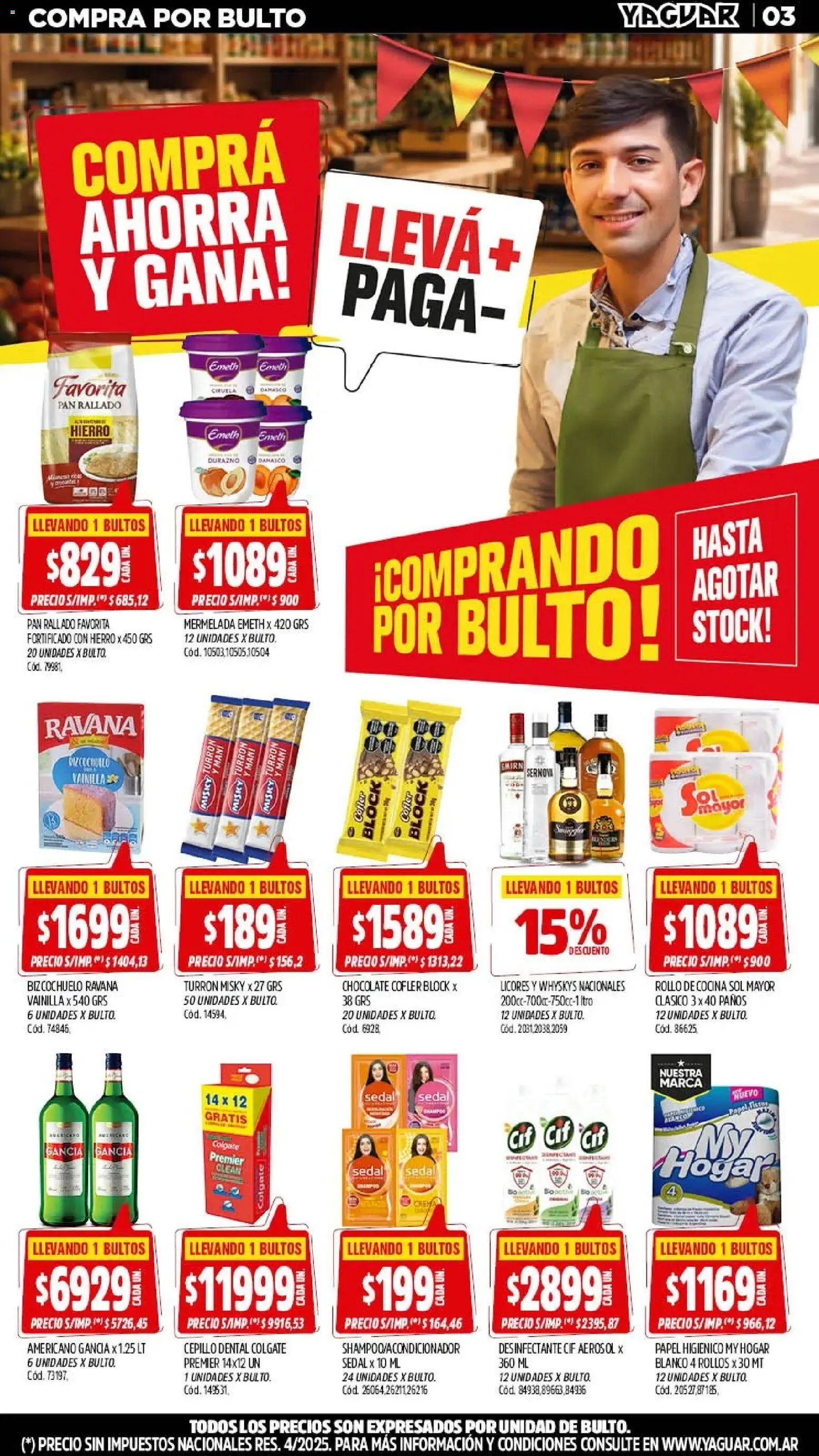 Yaguar - Oferta Semanal General Roca │ válido desde el 28/09/2026 | Página: 3 | Productos: Desinfectante, Vainilla, Cepillo, Turrón