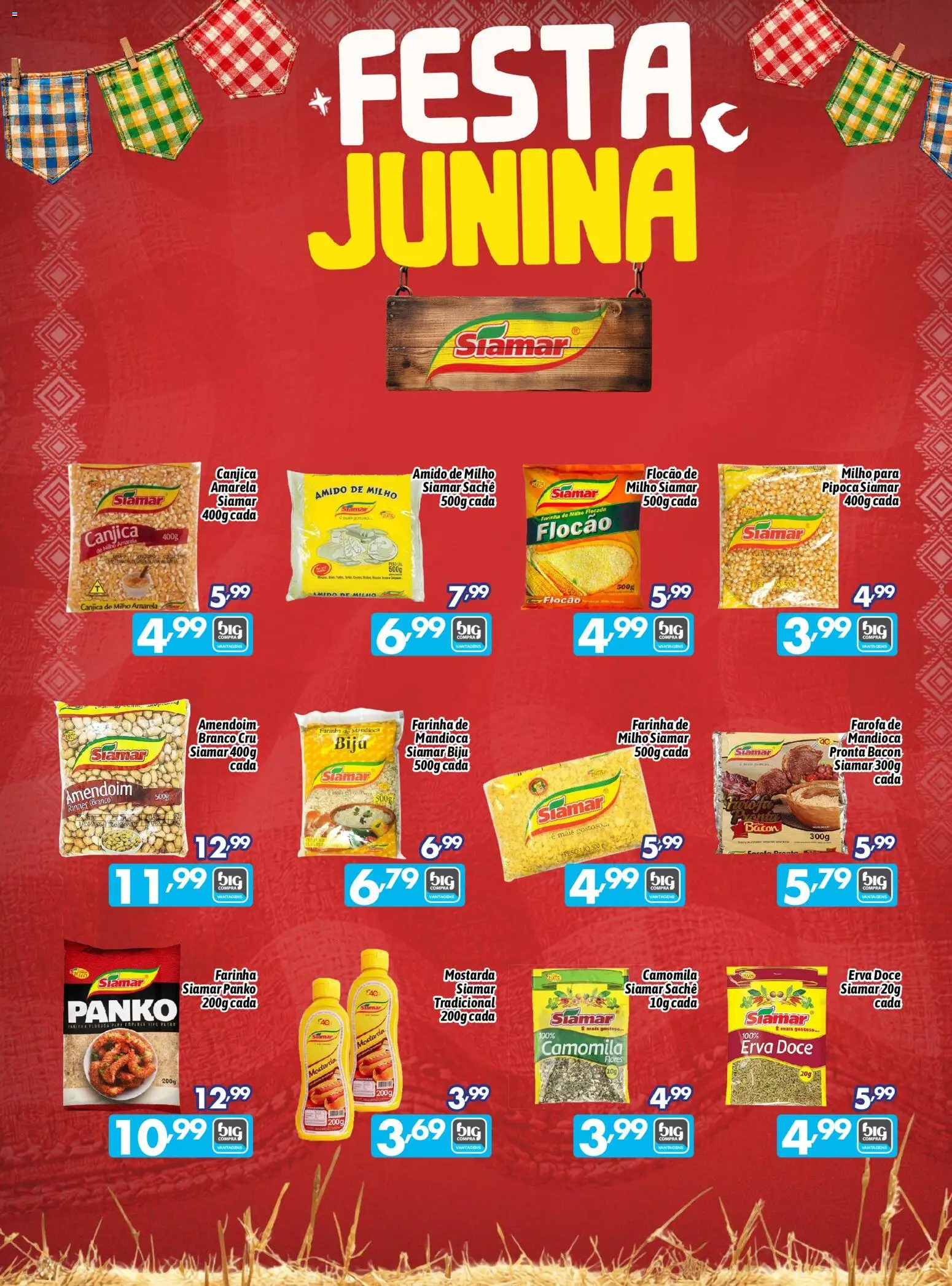 Big Compra Folheto - válido de 05.06.2026 | Página: 3 | Produtos: Mandioca, Amido de milho, Farofa, Pipoca