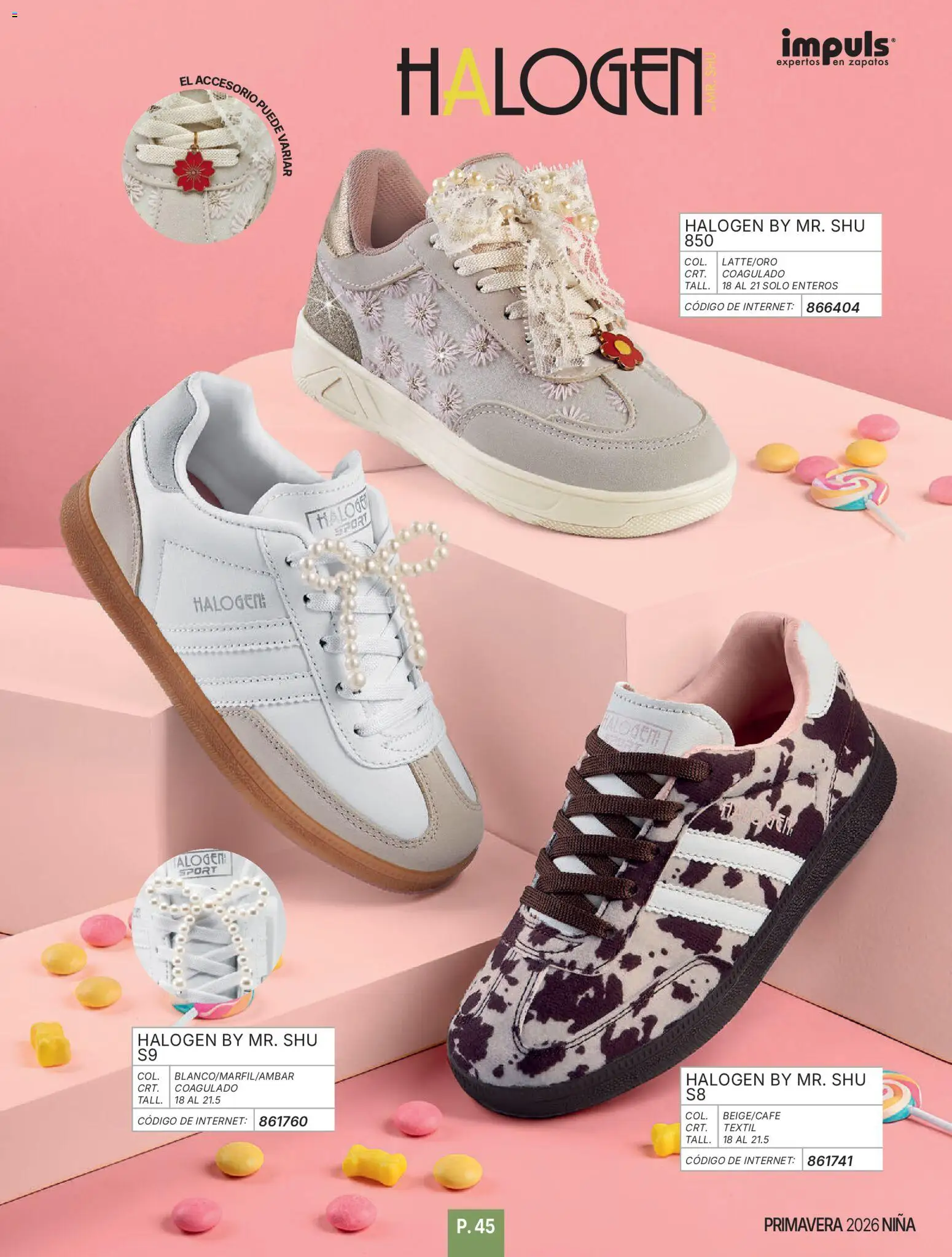 Nuevas ofertas de Impuls válidas en toda la República Mexicana desde el 01/01/2026. ¡Encuentra las mejores ofertas en Impuls catálogo Niña! | Página: 47 | Productos: Zapatos