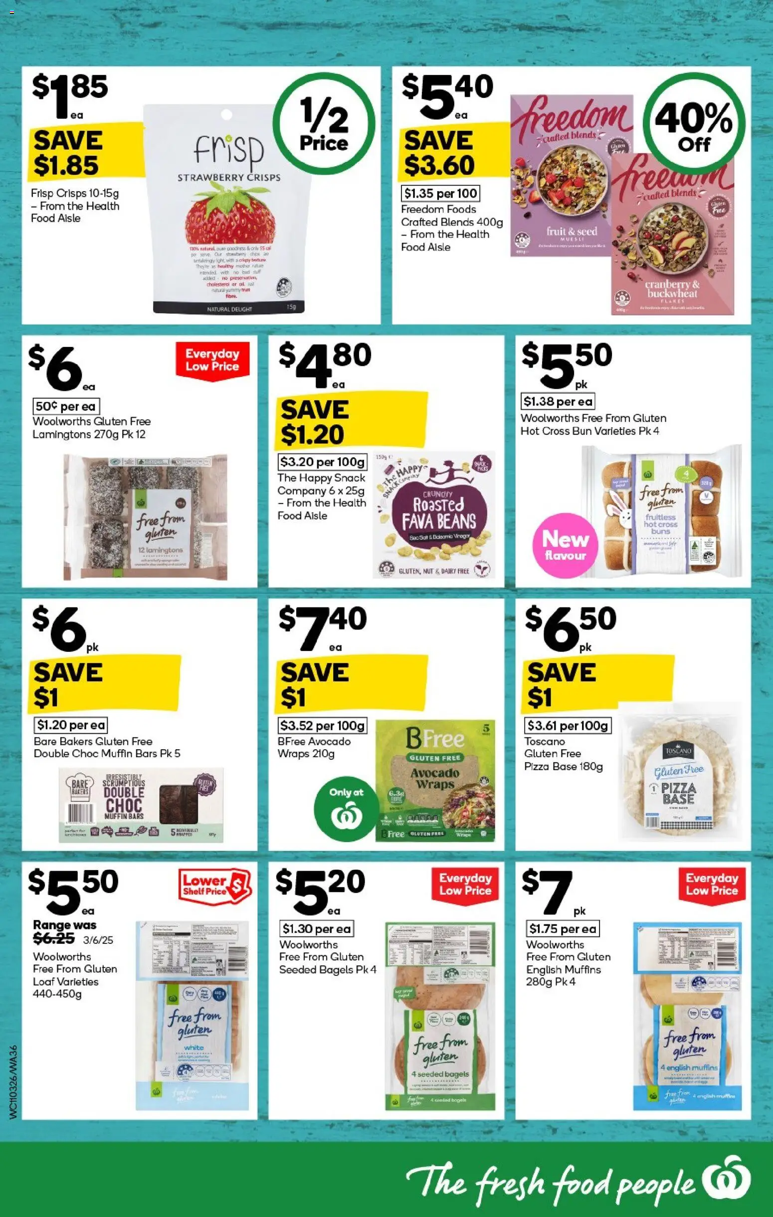 Woolworths catalogue - valid from 11.03.2026 | Page: 36 | Products: Shelf, Pizza, Avocado, Lamingtons