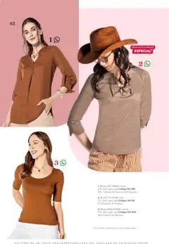 Vista previa de SC Pakar catálogo Ropa, nuevo folleto de la tienda, válido en México a partir del 31/07/2026 | Página: 42 | Productos: Blusa, Café, Algodón