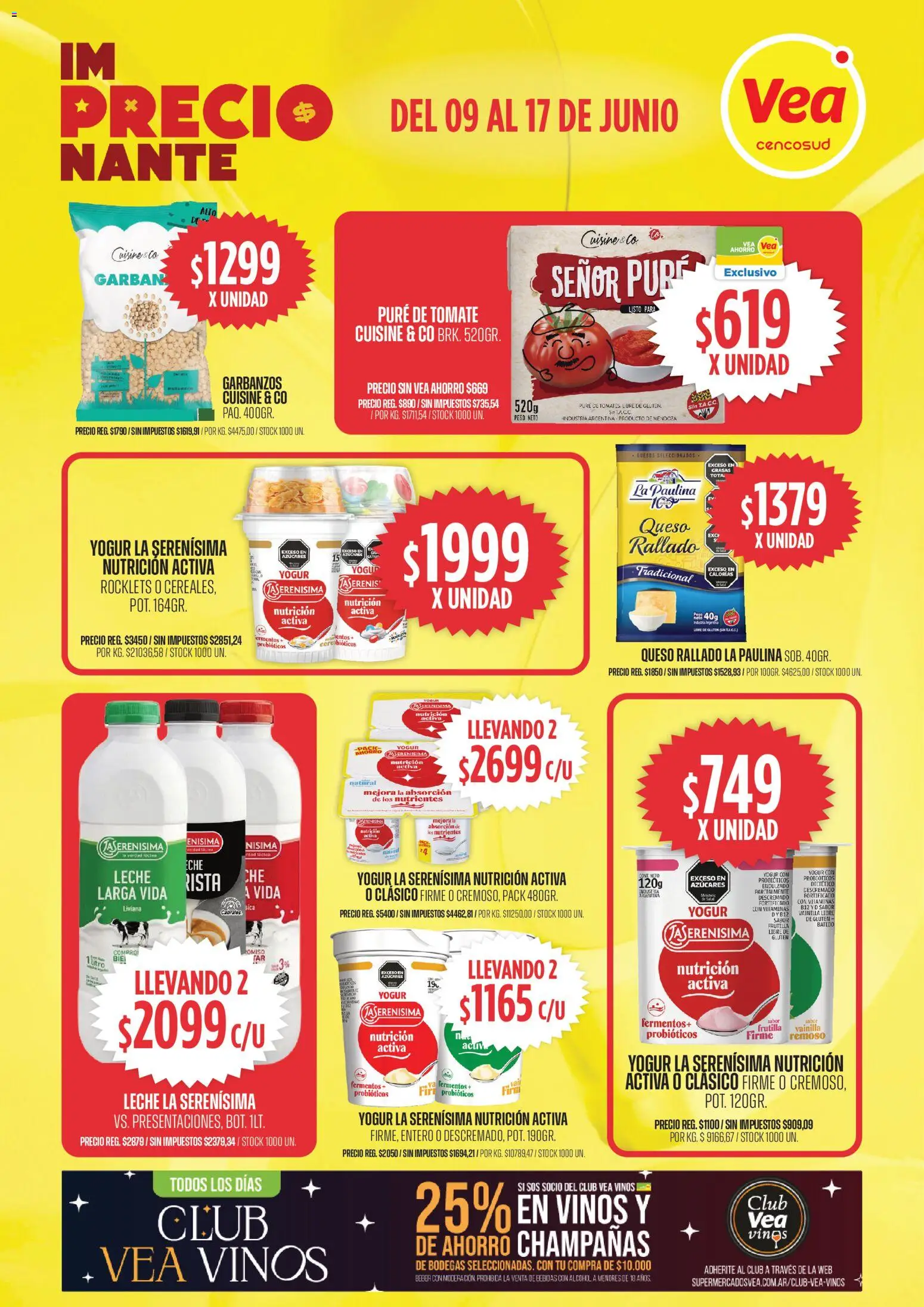 Vea ofertas │ válido desde el 09.06.2026 | Página: 5 | Productos: Vitaminas, Garbanzos, Leche, Yogur
