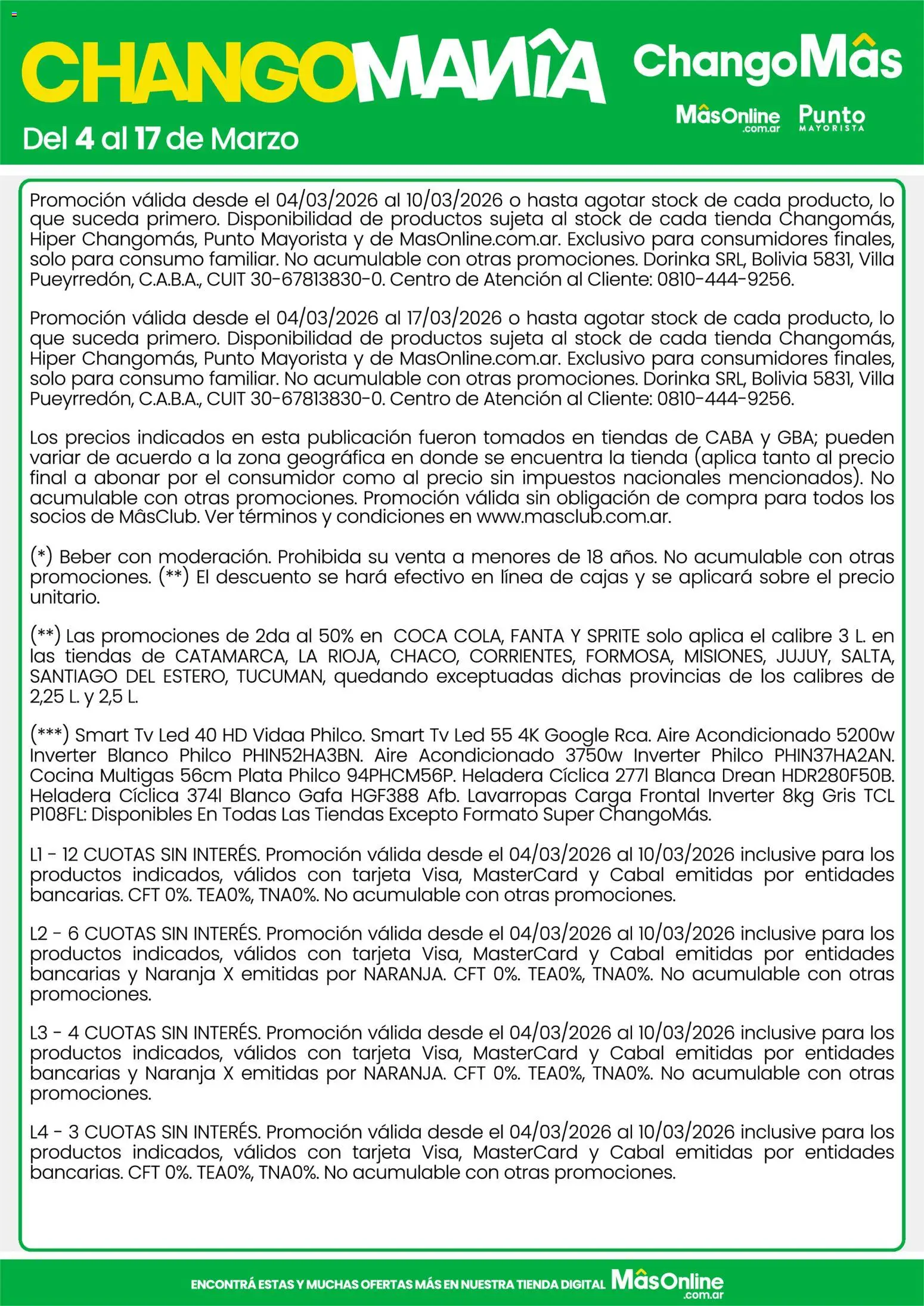 Punto Mayorista catálogo │ válido desde el 04.03.2026 | Página: 18 | Productos: Aire acondicionado, Sobre, Lavarropas, Heladera