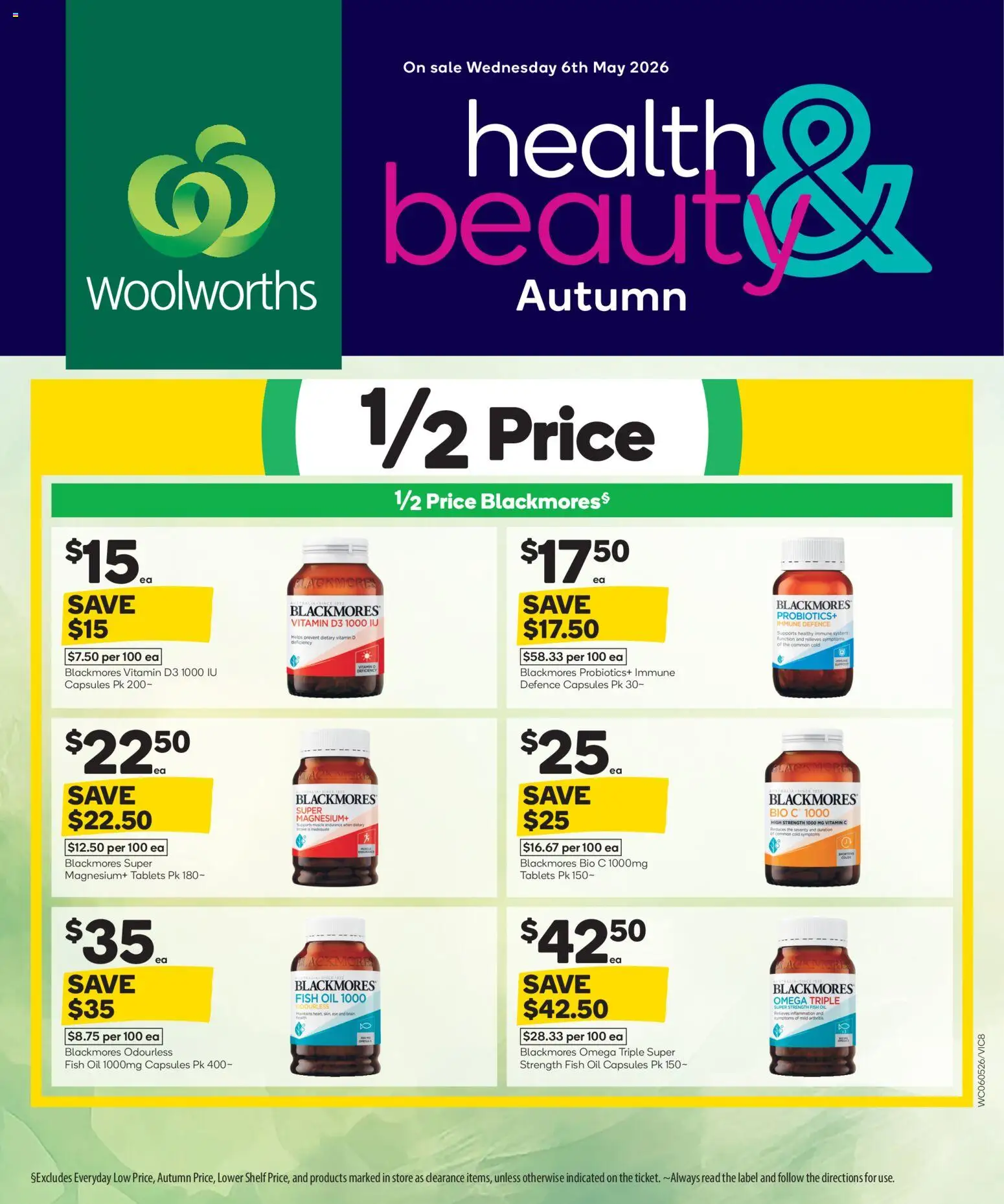 Woolworths catalogue - valid from 06.05.2026 | Page: 8 | Products: Shelf, Oil, Fish oil, Vitamin