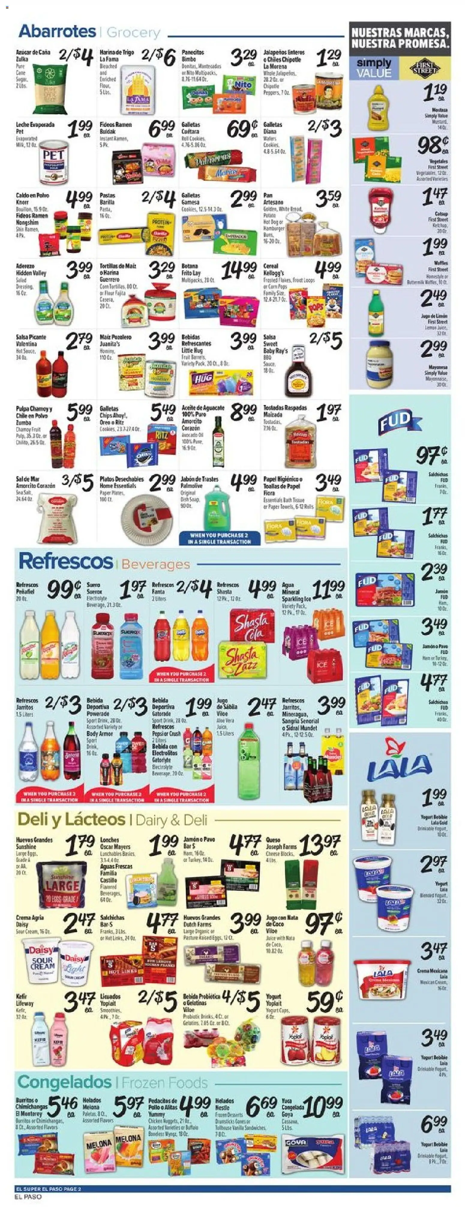 El Super Weekly Ad - TX - valid from 10.06.2026 | Page: 2 | Products: Yogurt, Aloe Vera, Cream, Hat