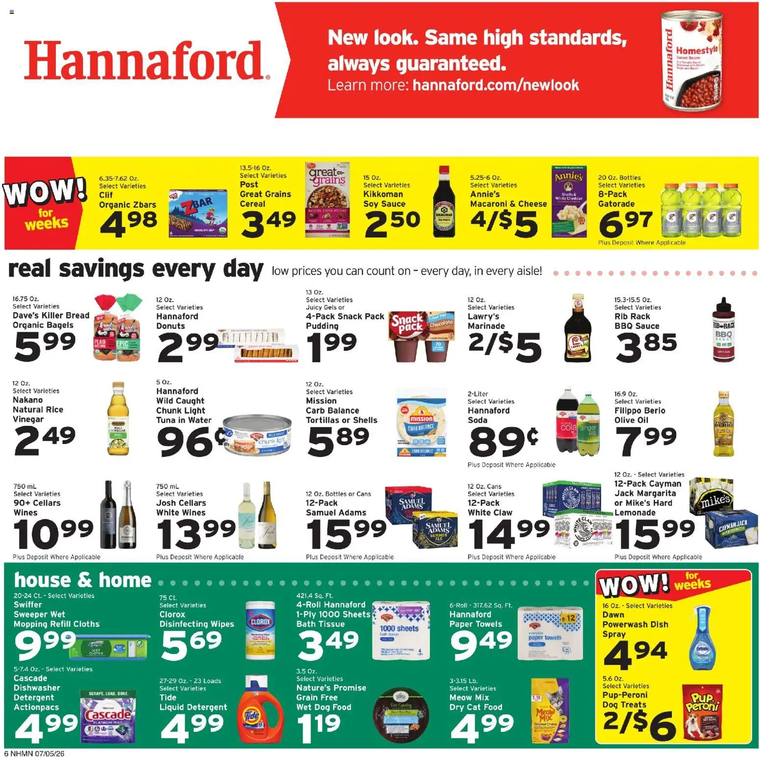 Hannaford Weekly Ad - valid from 07/05/2026 | Page: 6 | Products: Ginger, Bath, Clothes, Dishwasher