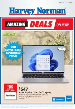 Harvey Norman Amazing Deals on Computers and Technology preview  - valid from 11 Jul 2026