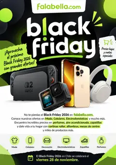 Falabella Black Friday aviso válido desde el 21.10.2026