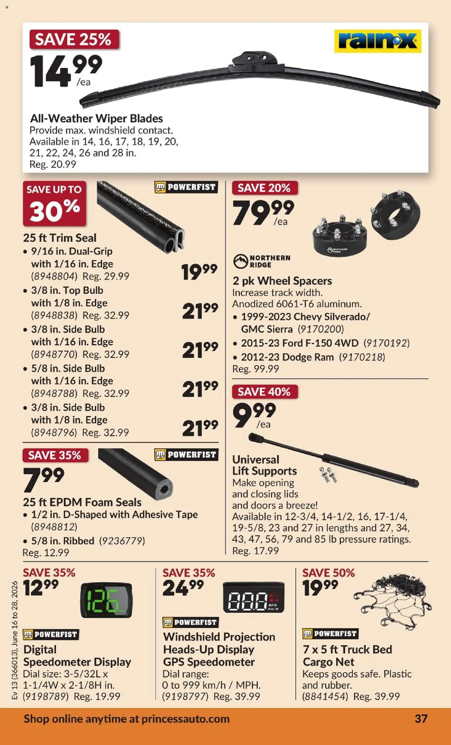 Princess Auto flyer valid from 16.06.2026 | Page: 41 | Products: Ridge, Bed
