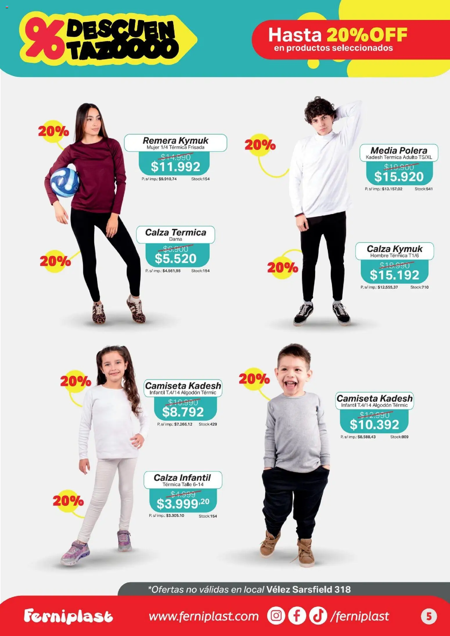 Ferniplast catálogo │ válido desde el 07.05.2026 | Página: 5 | Productos: Algodón, Polera, Camiseta, Térmica