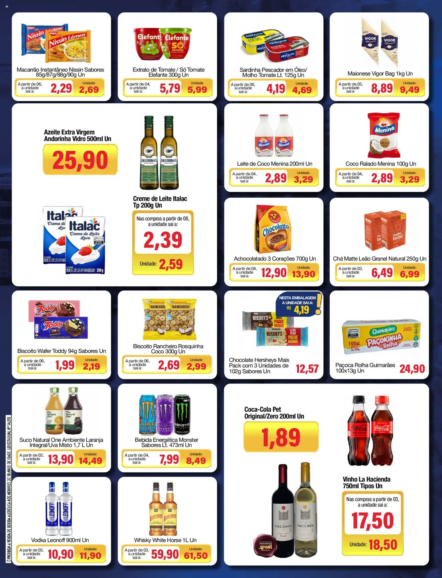 Spani Atacadista Folheto - válido de 21/07/2026 | Página: 3 | Produtos: Suco, Vinho, Vodka, Sardinha