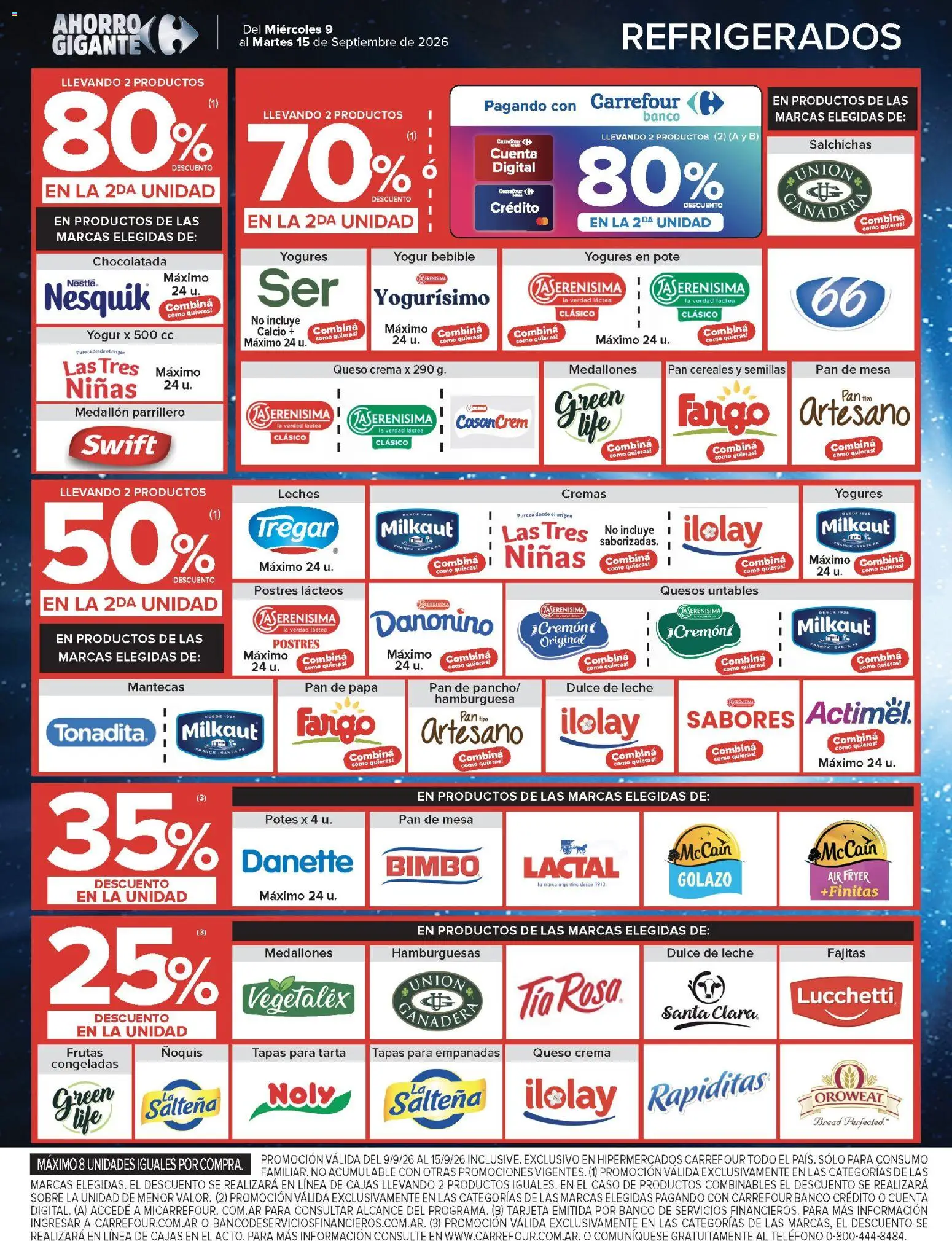 Carrefour - Ofertas │ válido desde el 09/09/2026 | Página: 10 | Productos: Mesa, Semillas, Yogur, Cereales