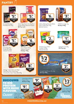 Preview of Foodworks catalogue - valid from 08/07/2026 | Page: 16 | Products: Milk, Oats, Cereal, Chips