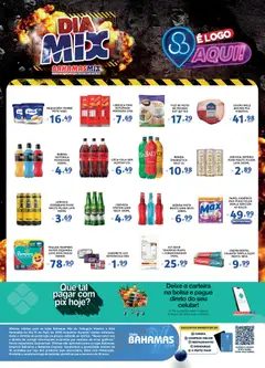 Bahamas Mix ofertas Dia Mix - Pré-Visualização do folheto da loja Bahamas Mix, válido de 15.05.2026 | Página: 2 | Produtos: Celular, Linguiça, Cerveja, Papel higiênico