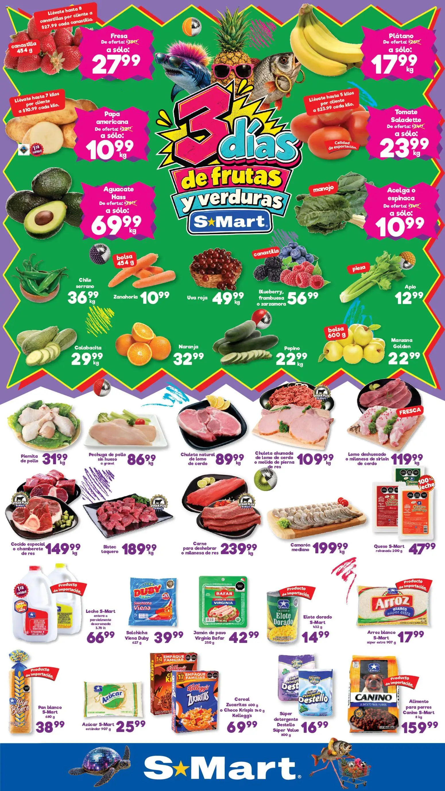 Nuevas ofertas de S-Mart válidas en toda la República Mexicana desde el 06/10/2026. ¡Encuentra las mejores ofertas en S-Mart folleto Juárez! | Página: 1