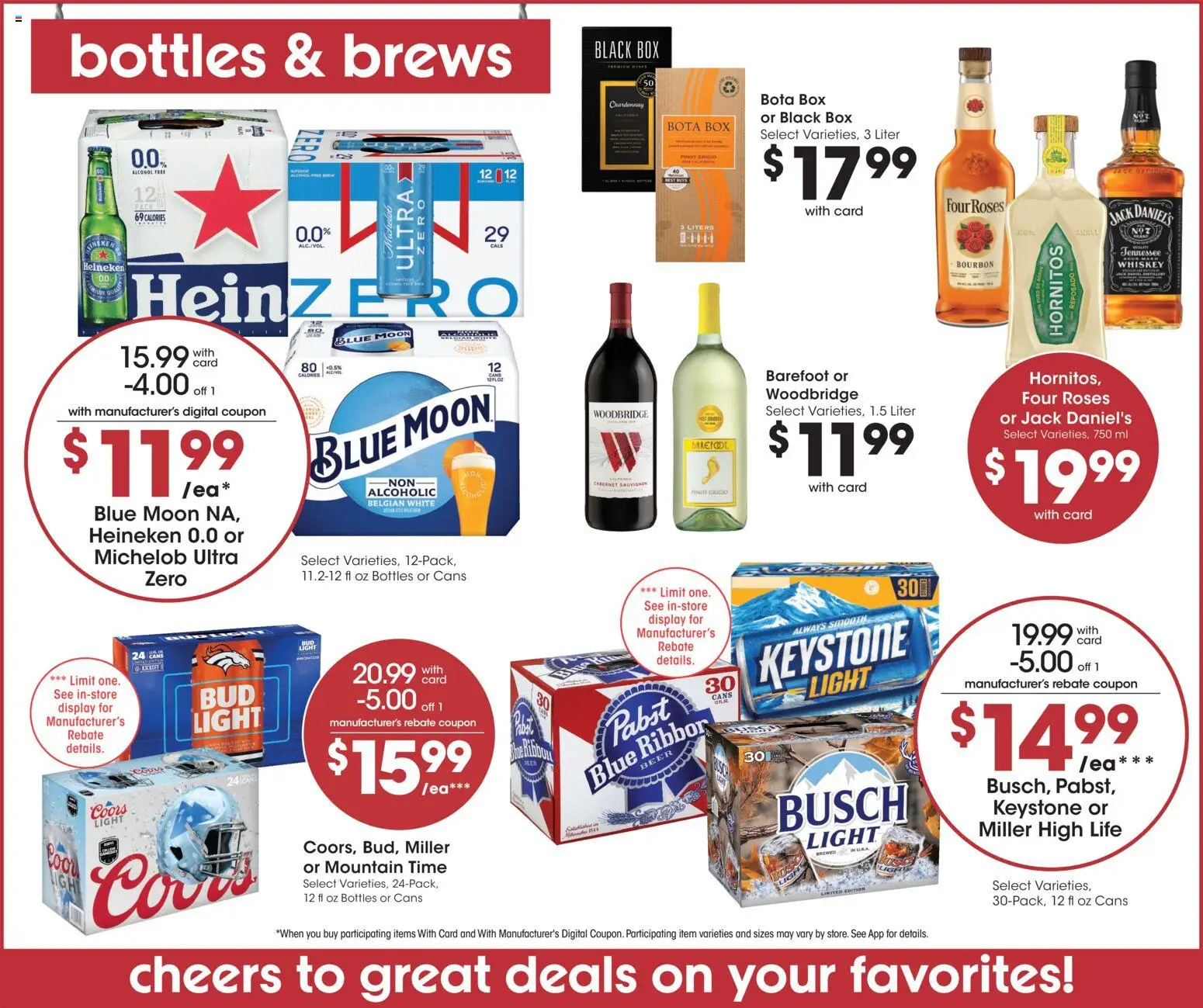 King Soopers Weekly Ad - valid from 09/30/2026 | Page: 13 | Products: Jack Daniel's, Beer, Heineken, Agave