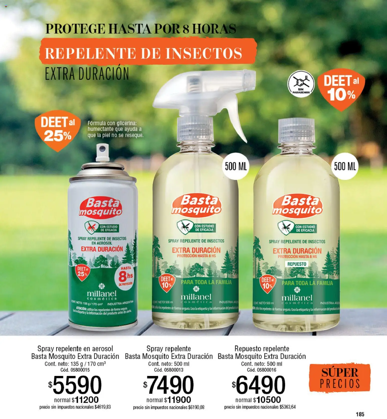 Millanel - Catálogo │ válido desde el 20/07/2026 | Página: 209 | Productos: Repelente, Repelente de insectos