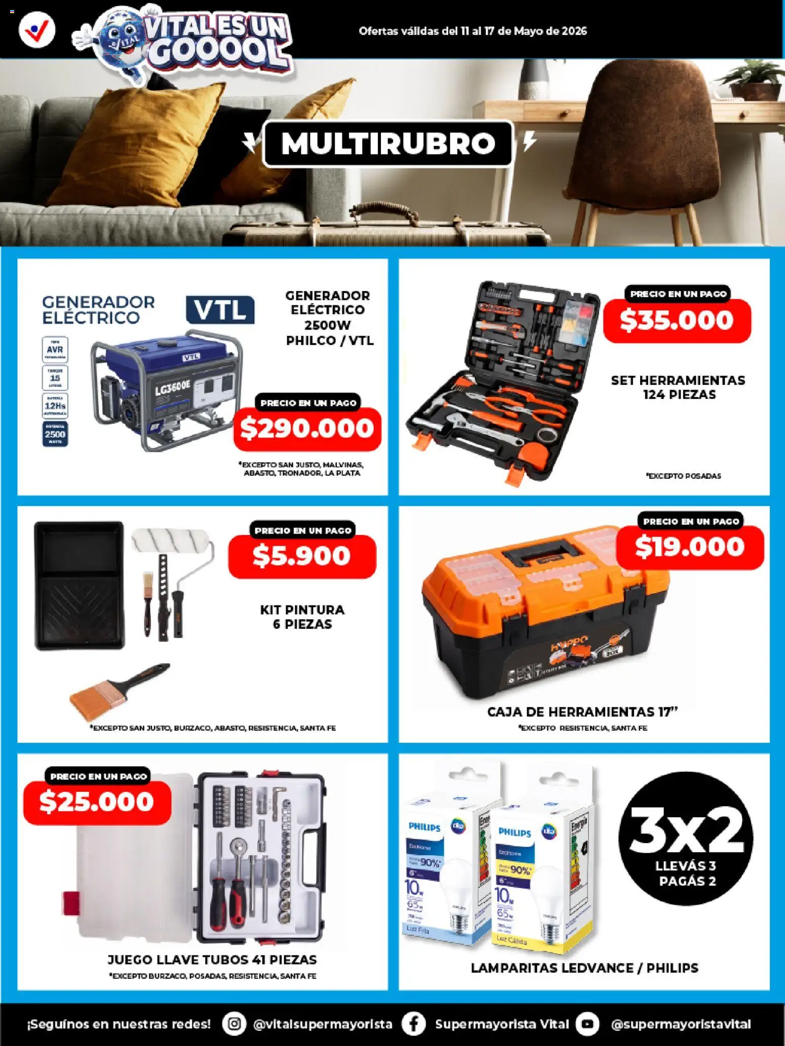 Vital Ofertas Especial de nonfood │ válido desde el 11.05.2026 | Página: 4 | Productos: Caja de herramientas, Pintura, Llave, Caja